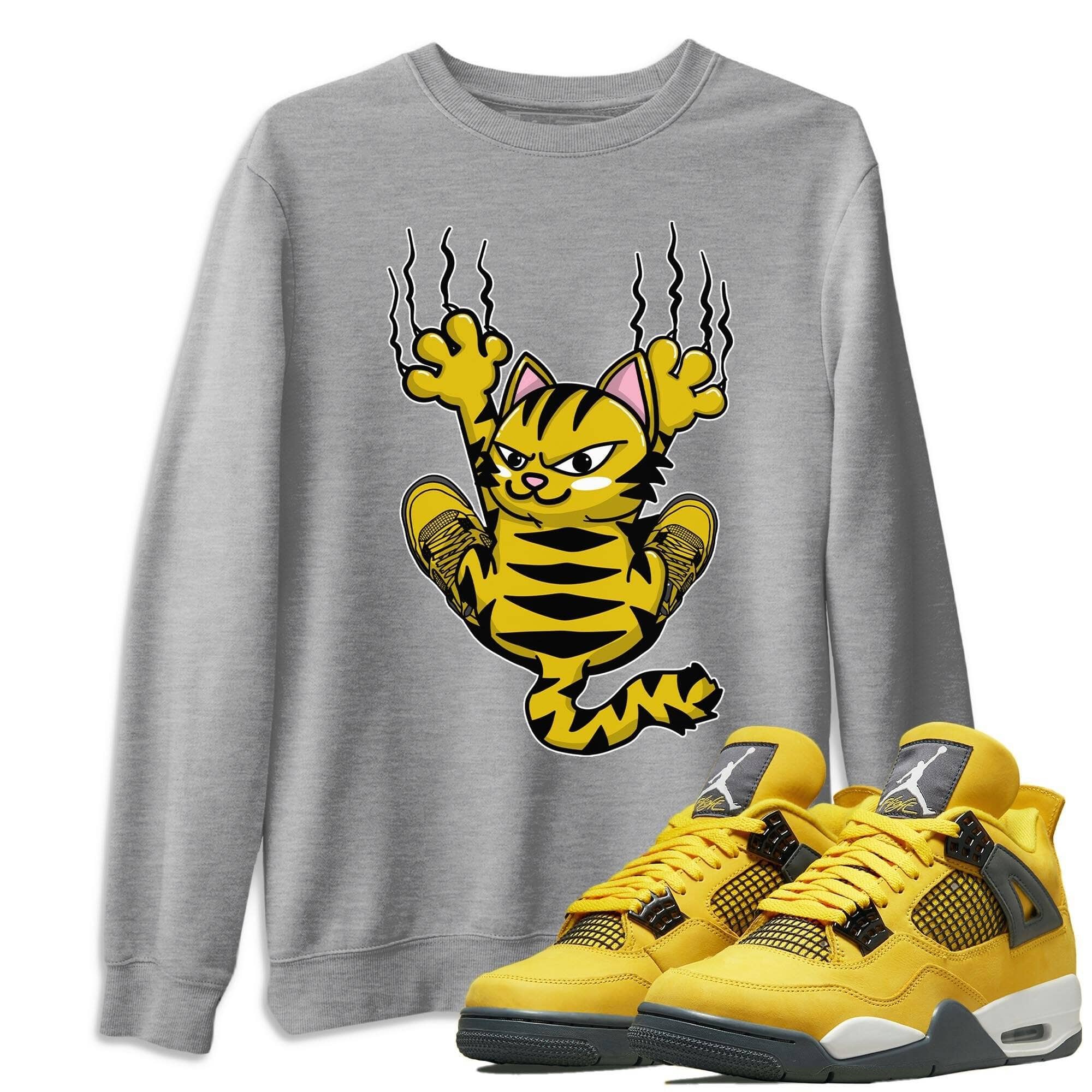 Scratching Cat Unisex Tops - Air Jordan 4 Lightning