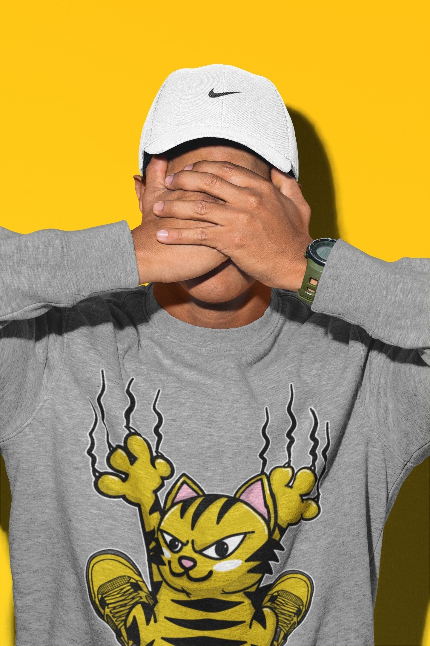 Scratching Cat Unisex Tops - Air Jordan 4 Lightning