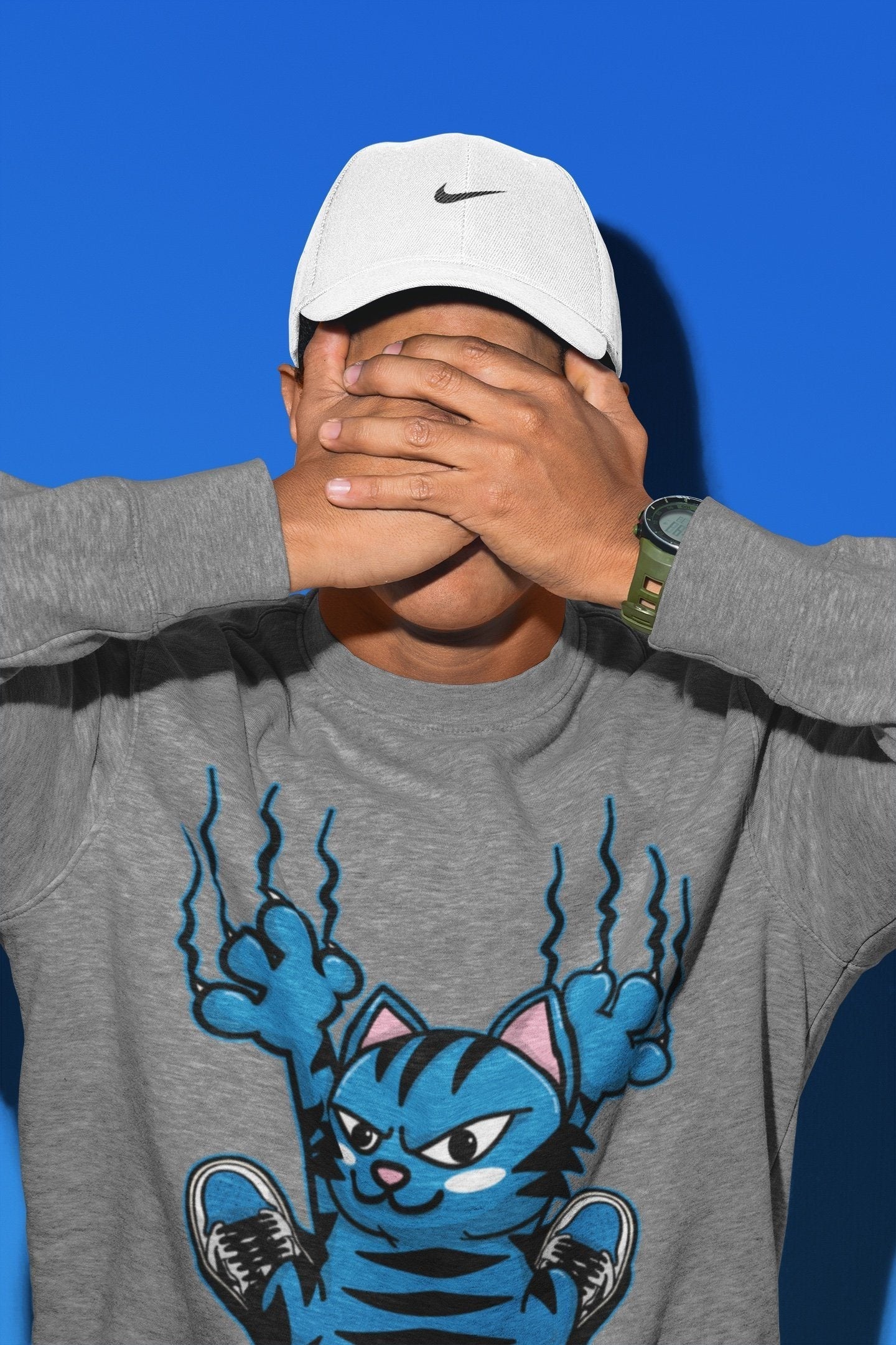 Scratching Cat Unisex Tops - Air Jordan 1 Travis Scott Fragment