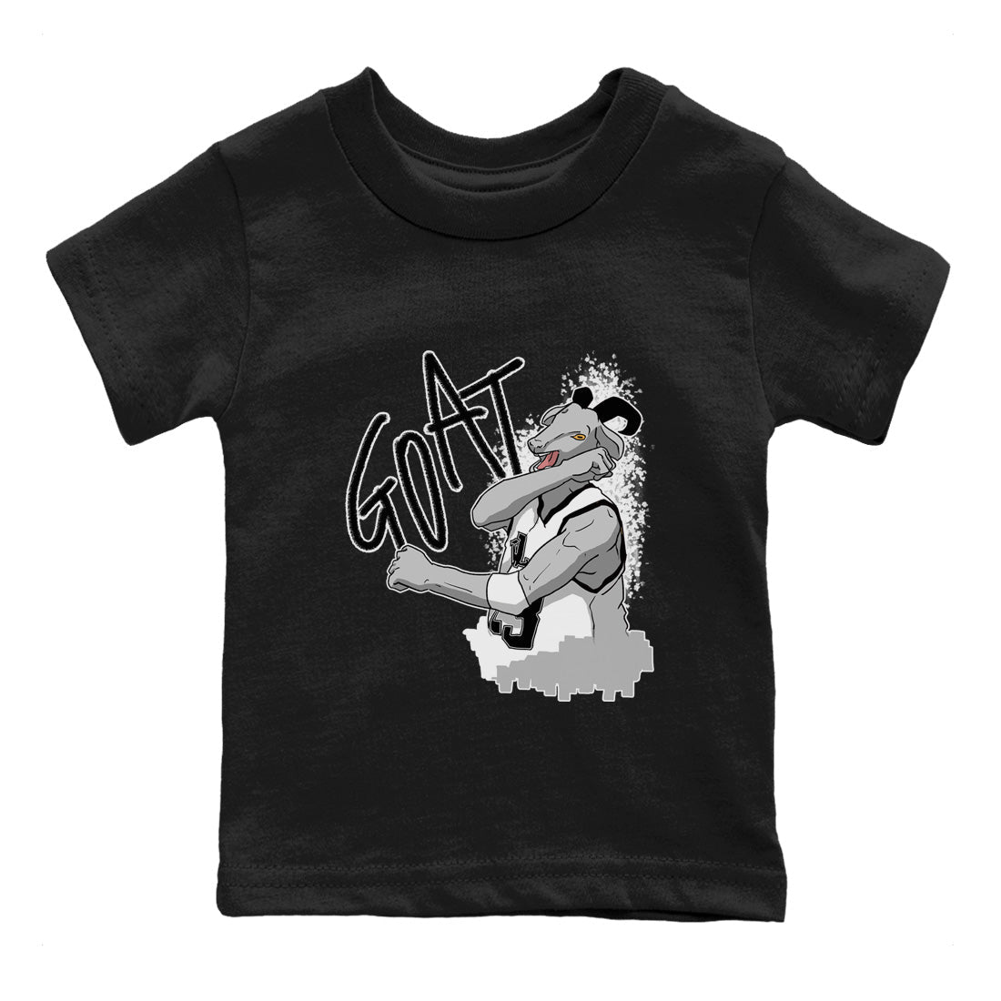 Screaming Goat Kids Tops - Air Jordan 1 Black White