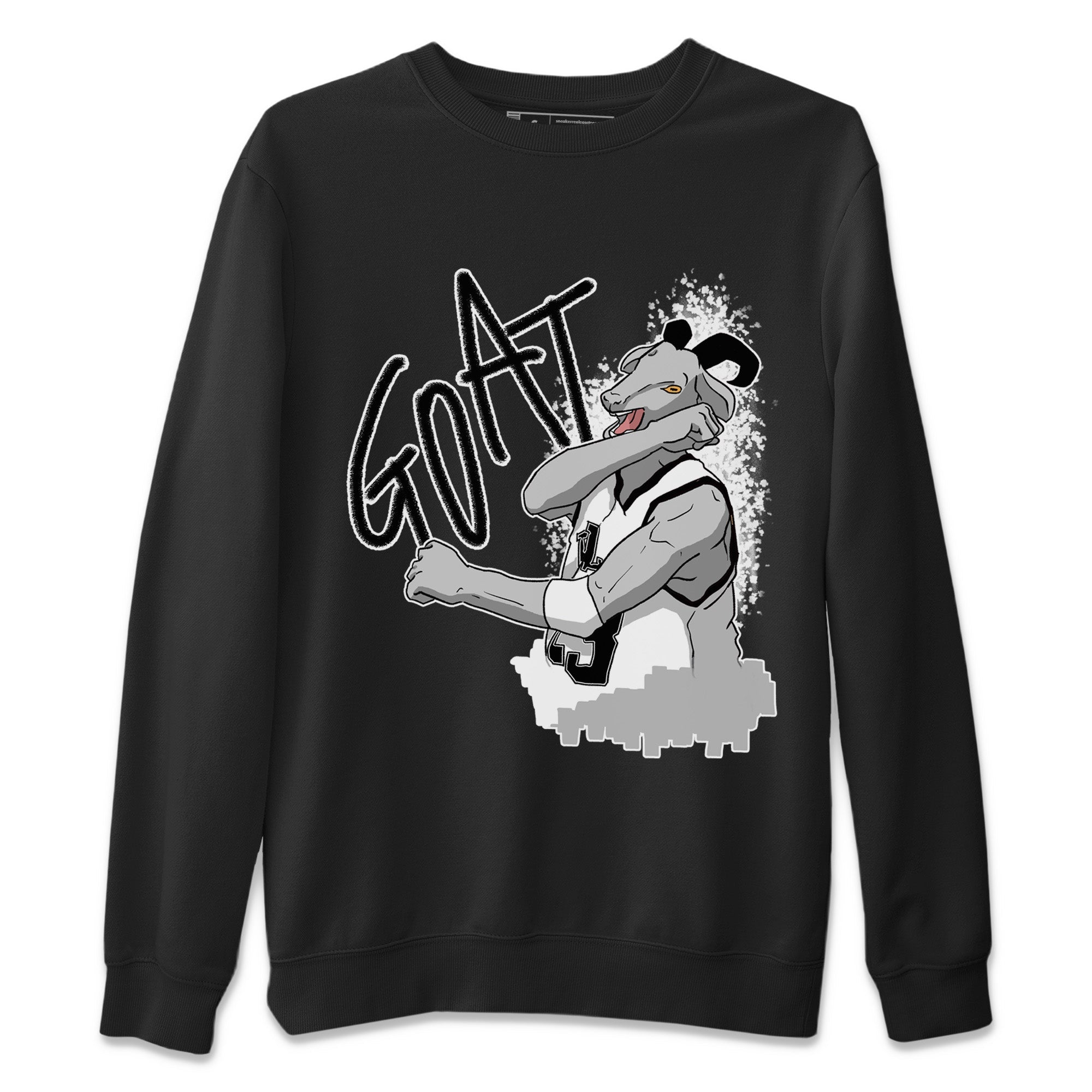 Screaming Goat Unisex Tops - Air Jordan 1 Black White