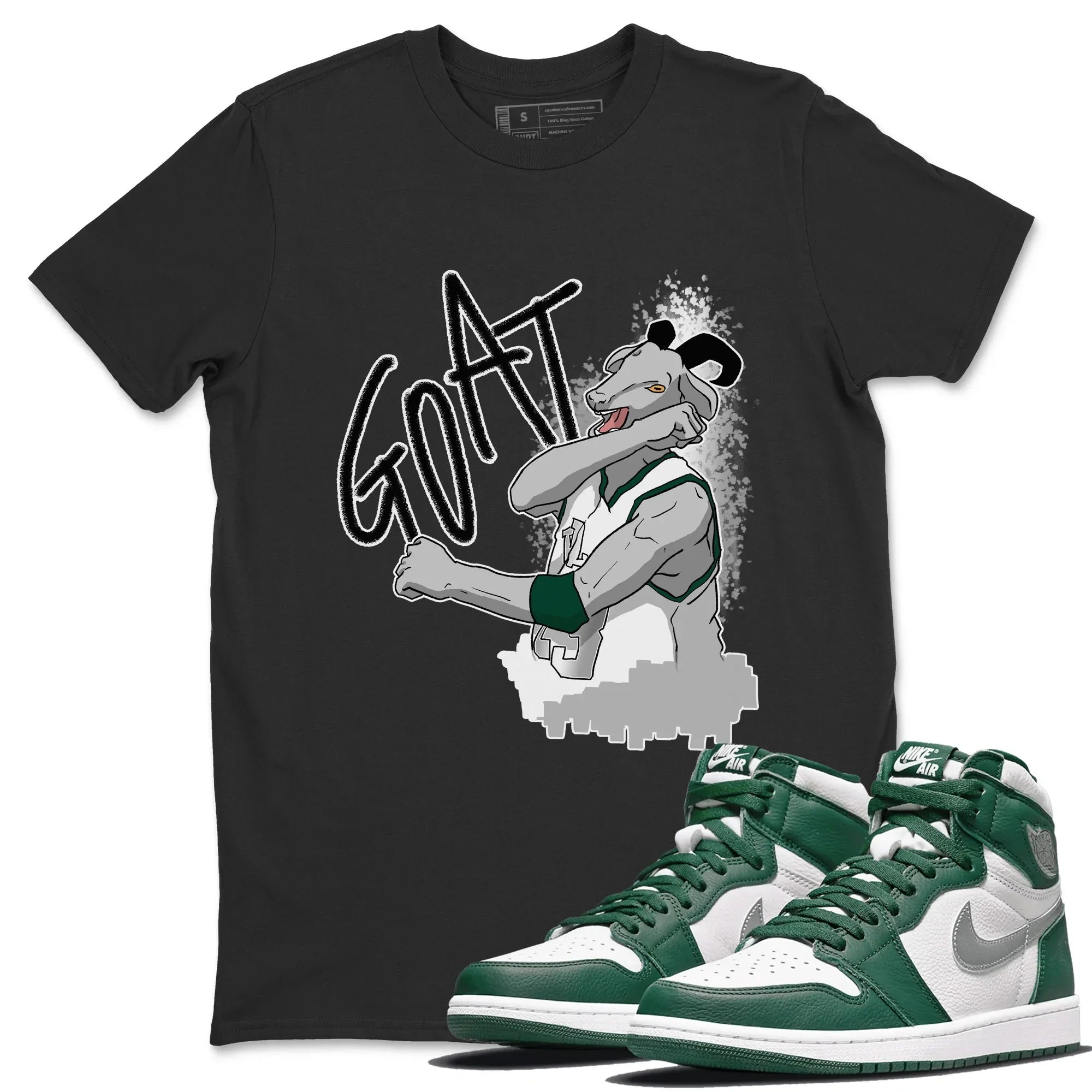 Screaming Goat Unisex Tops - Air Jordan 1 Gorge Green
