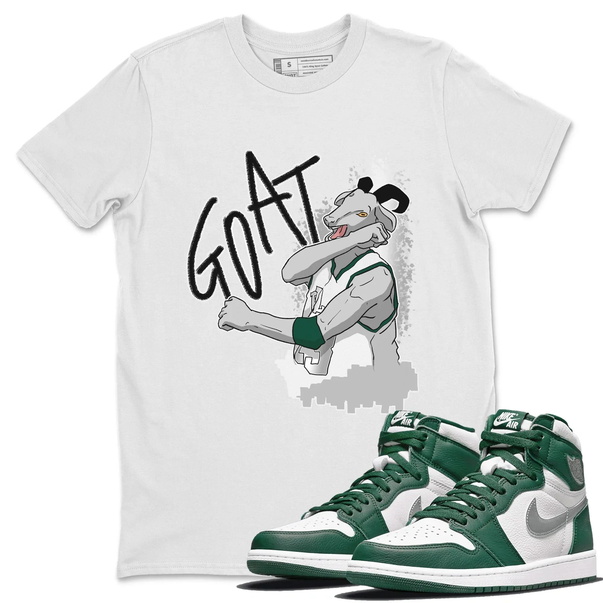 Screaming Goat Unisex Tops - Air Jordan 1 Gorge Green