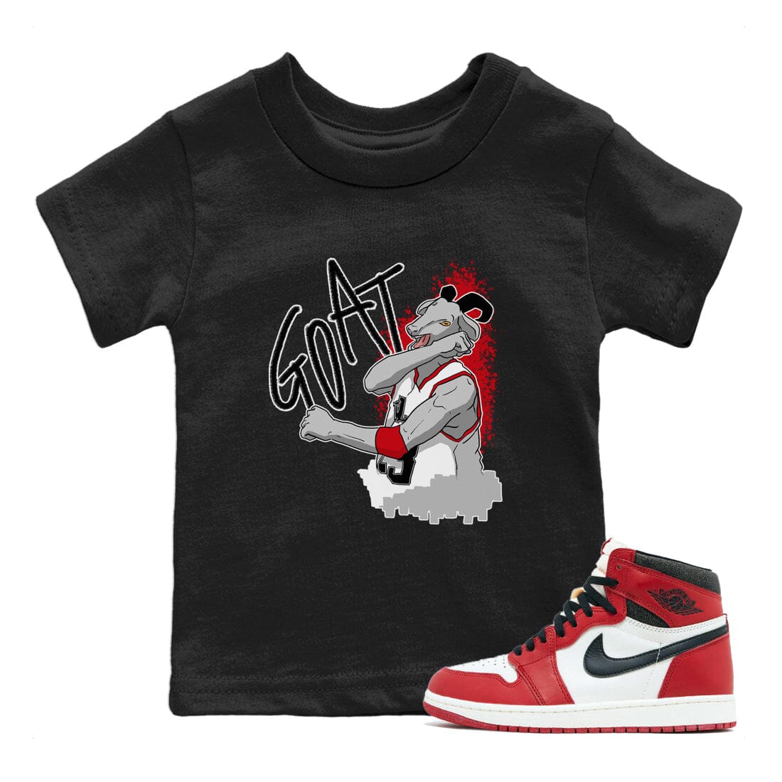 Screaming Goat Kids Tops - Air Jordan 1 Lost & Found