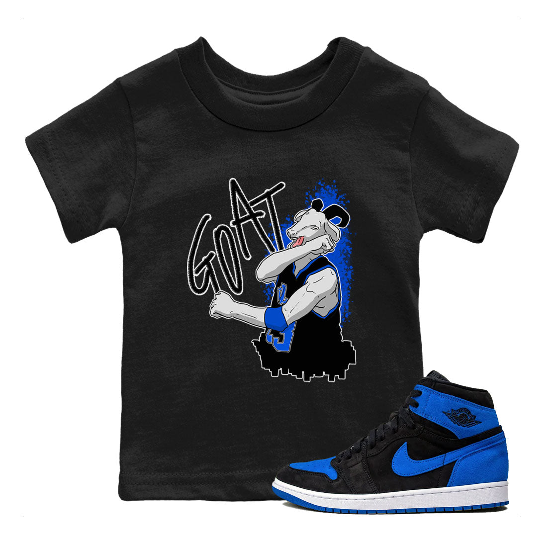 Screaming Goat snkmatch Tee Kids - Air Jordan 1 Royal Reimagined