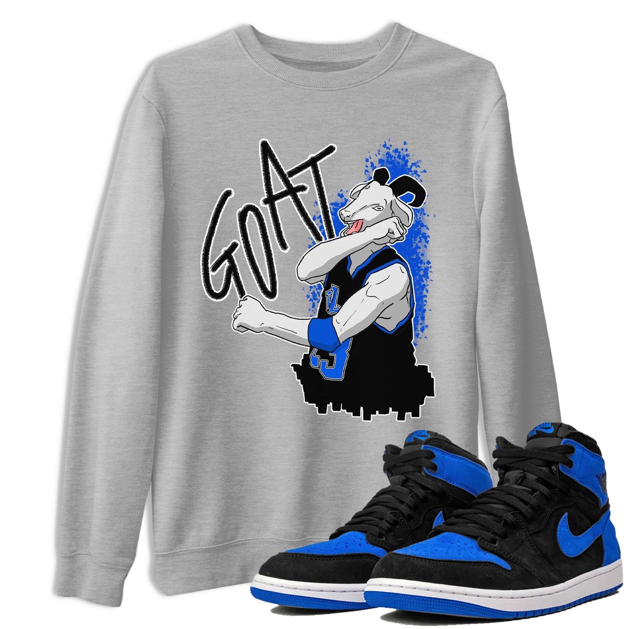 Screaming Goat snkmatch Tee - Air Jordan 1 Royal Reimagined