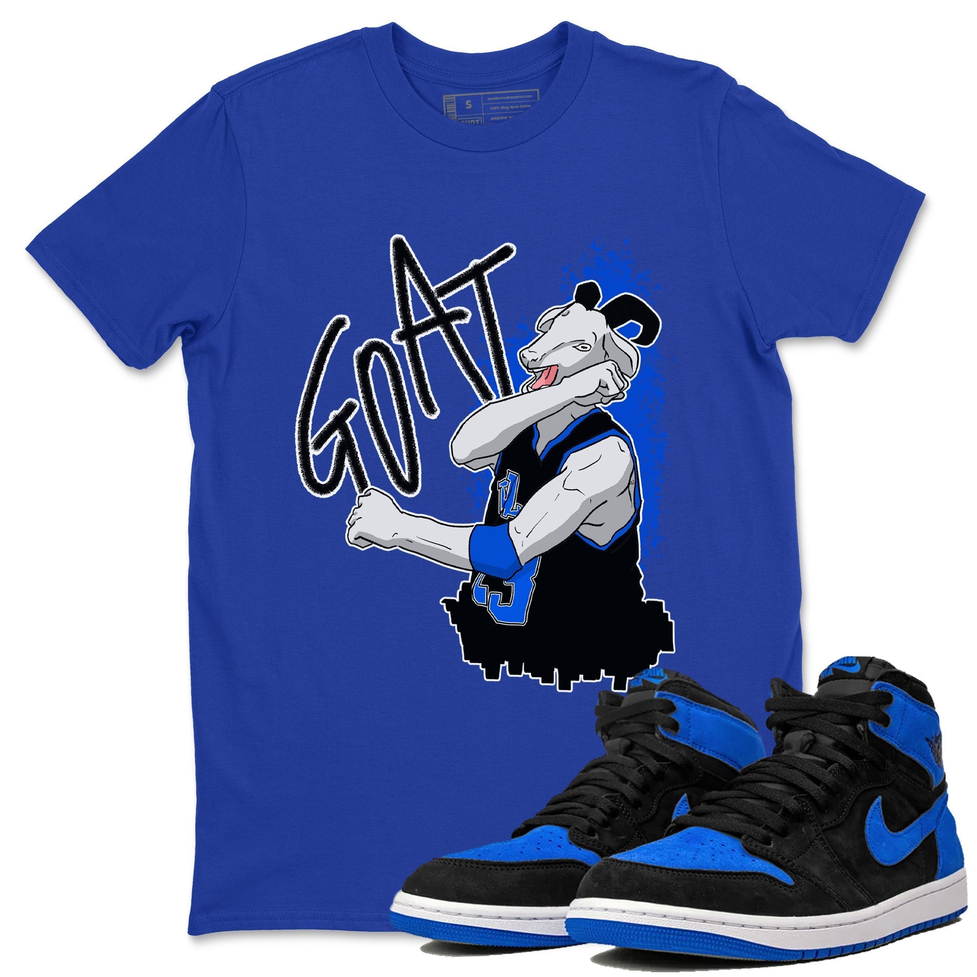Screaming Goat snkmatch Tee - Air Jordan 1 Royal Reimagined