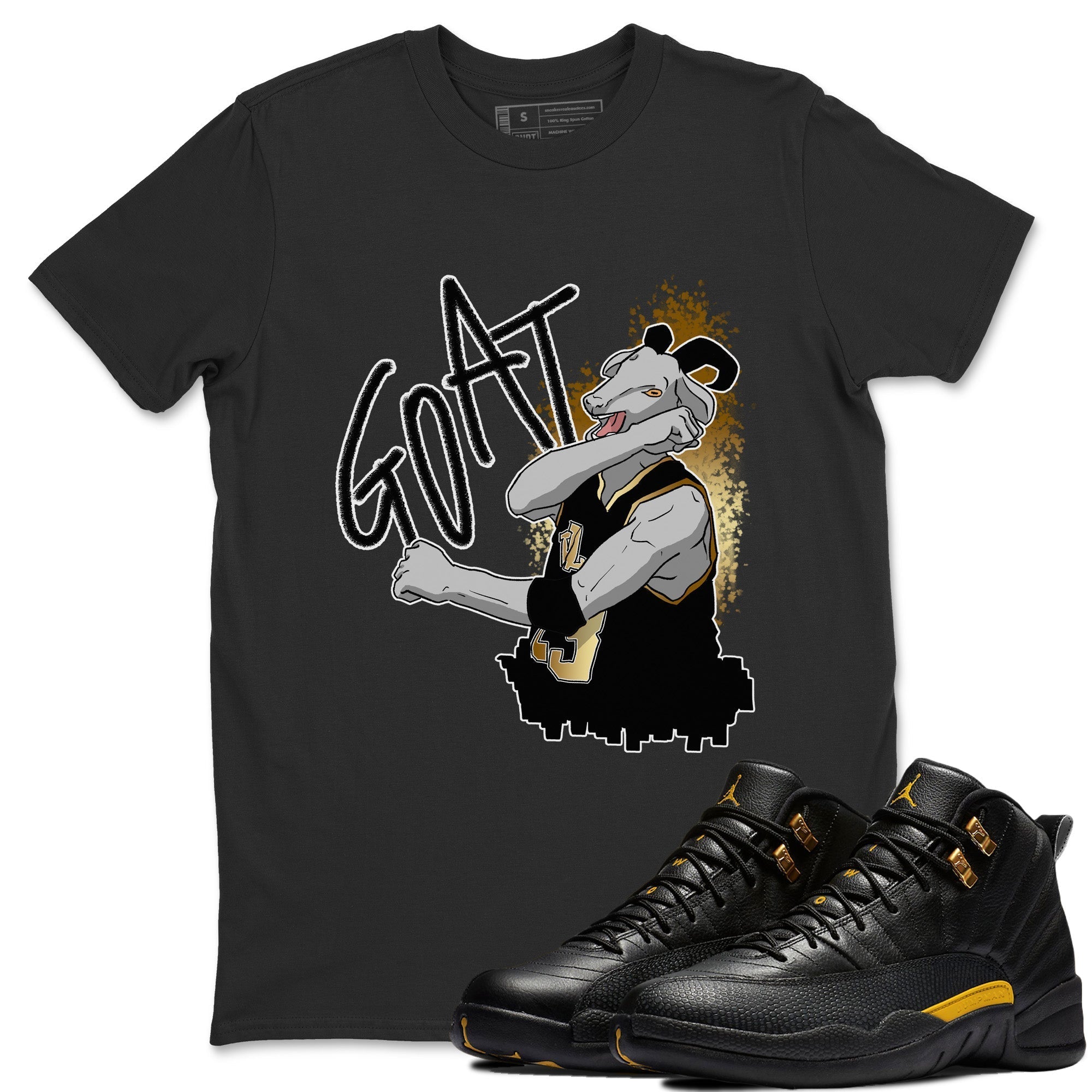 Screaming Goat Unisex Tops - Air Jordan 12 Black Taxi