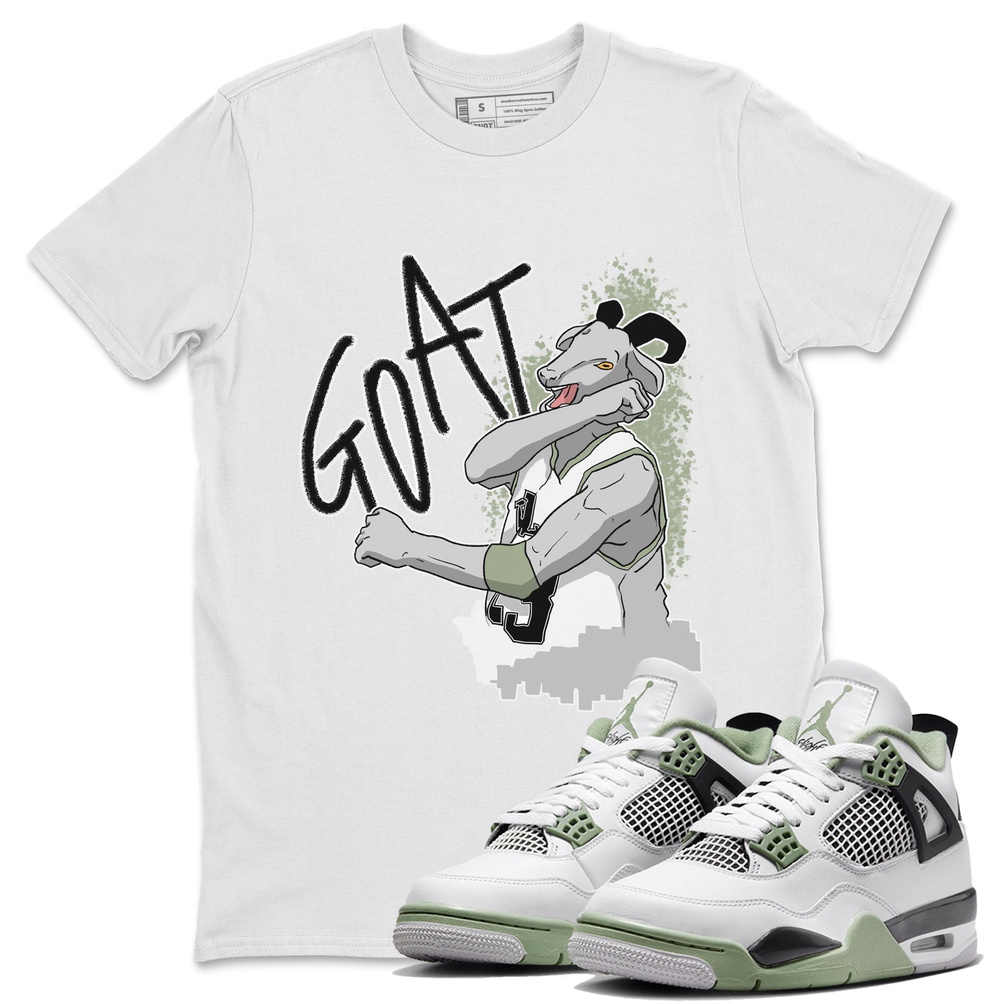 Screaming Goat Unisex Tops - Air Jordan 4 Seafoam