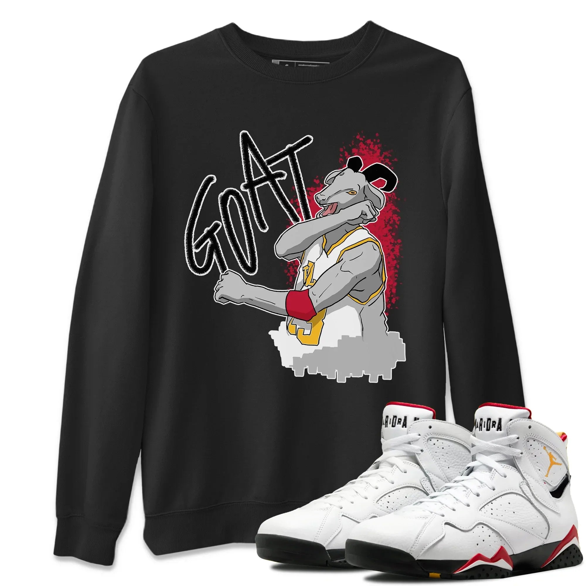 Screaming Goat Unisex Tops - Air Jordan 7 Cardinal