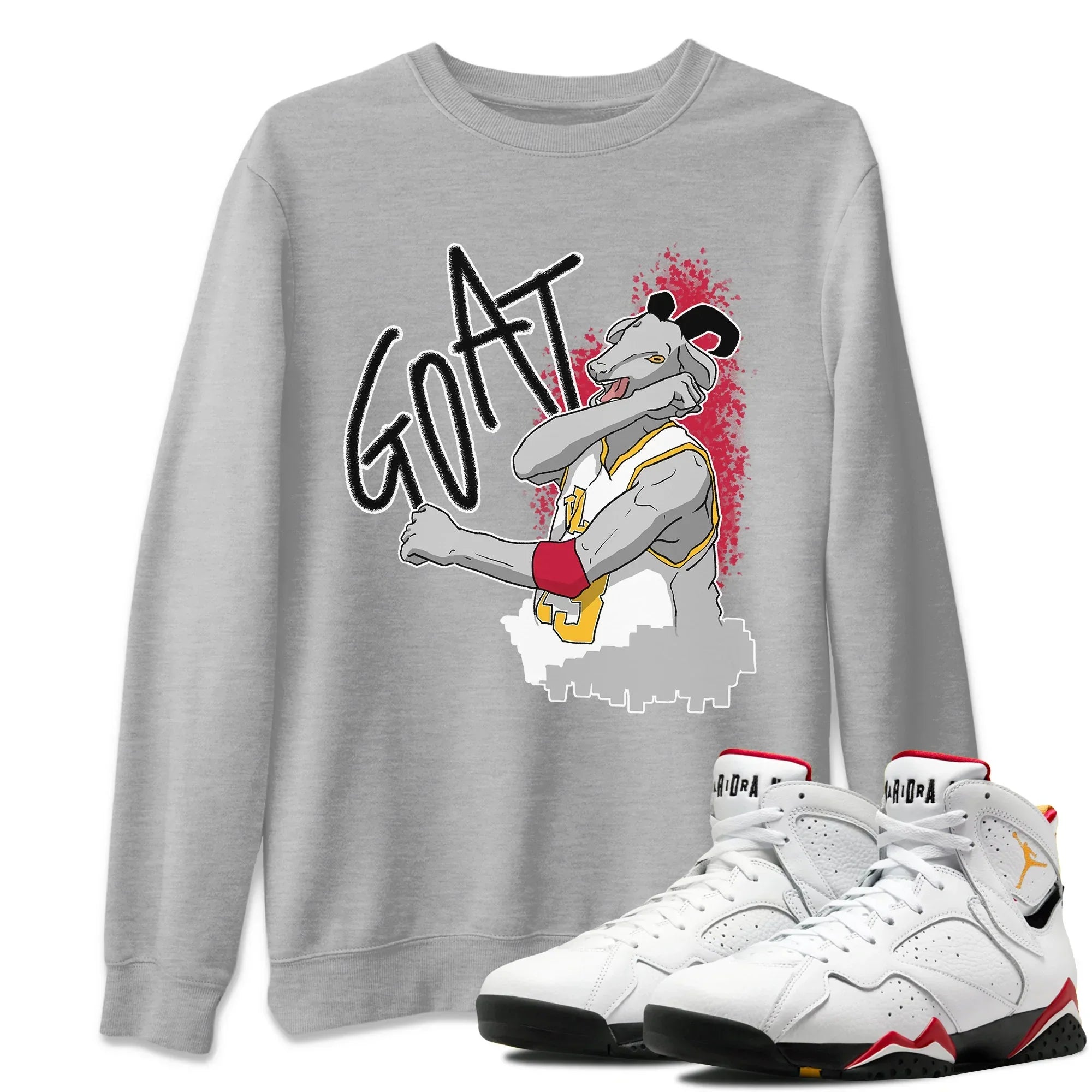 Screaming Goat Unisex Tops - Air Jordan 7 Cardinal