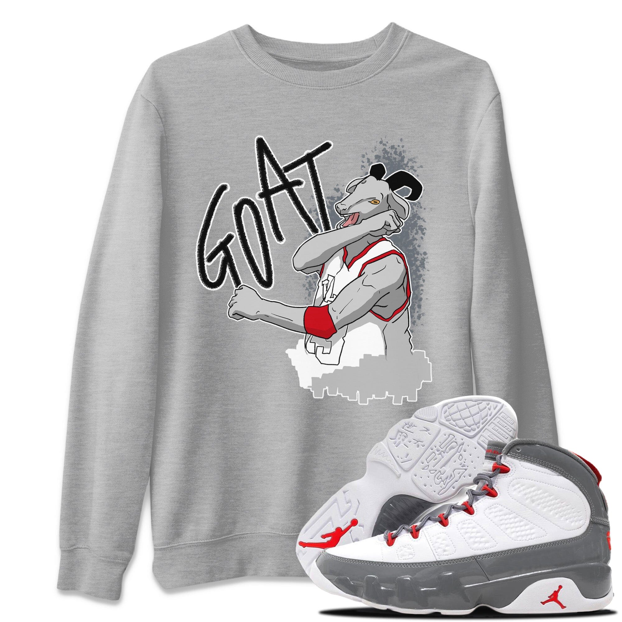 Screaming Goat Unisex Tops - Air Jordan 9 Fire Red