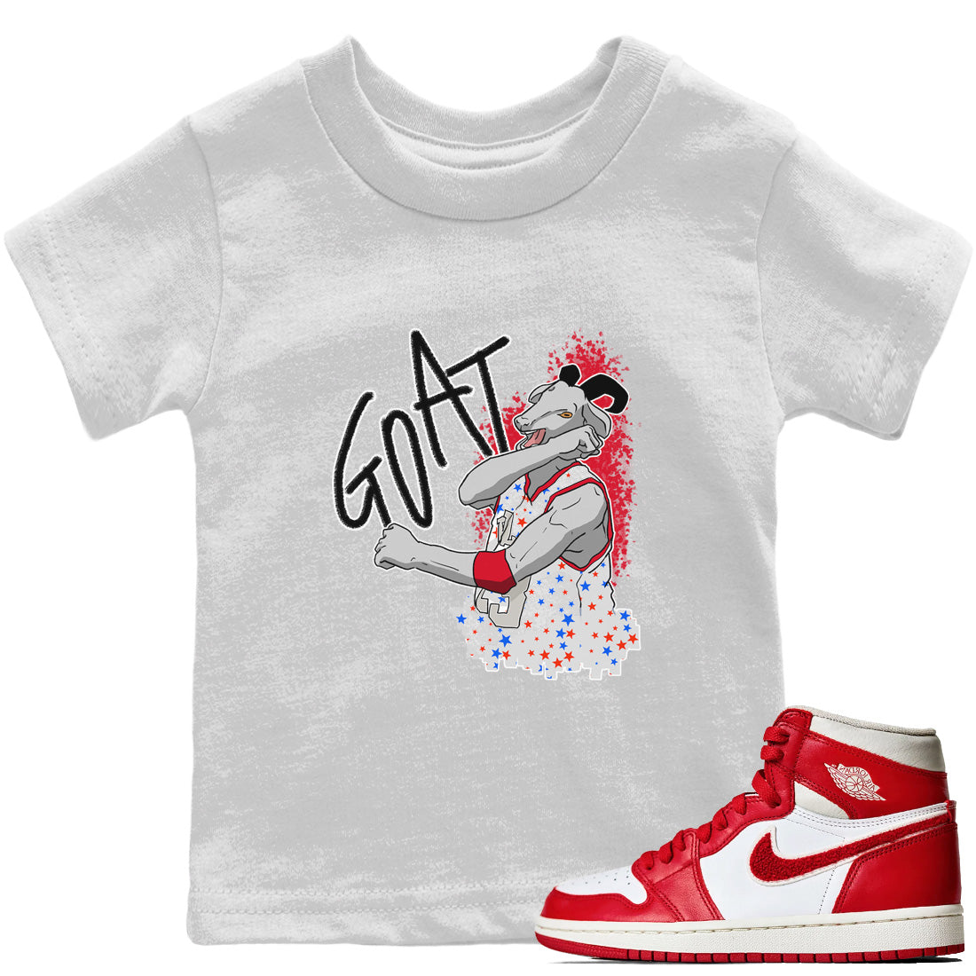 Screaming Goat Kids Tops - Air Jordan 1 Newstalgia
