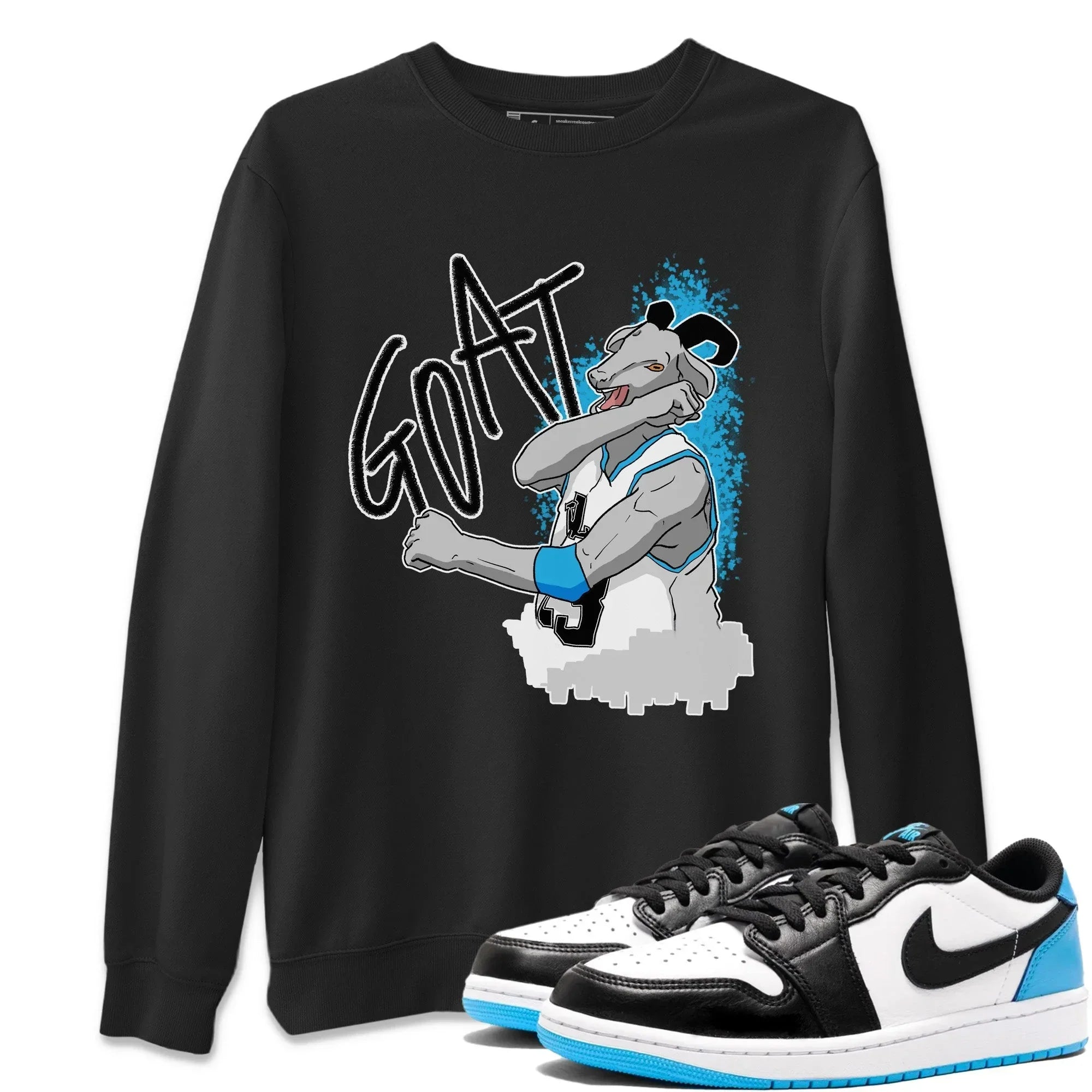 Screaming Goat Unisex Tops - Air Jordan 1 Powder Blue
