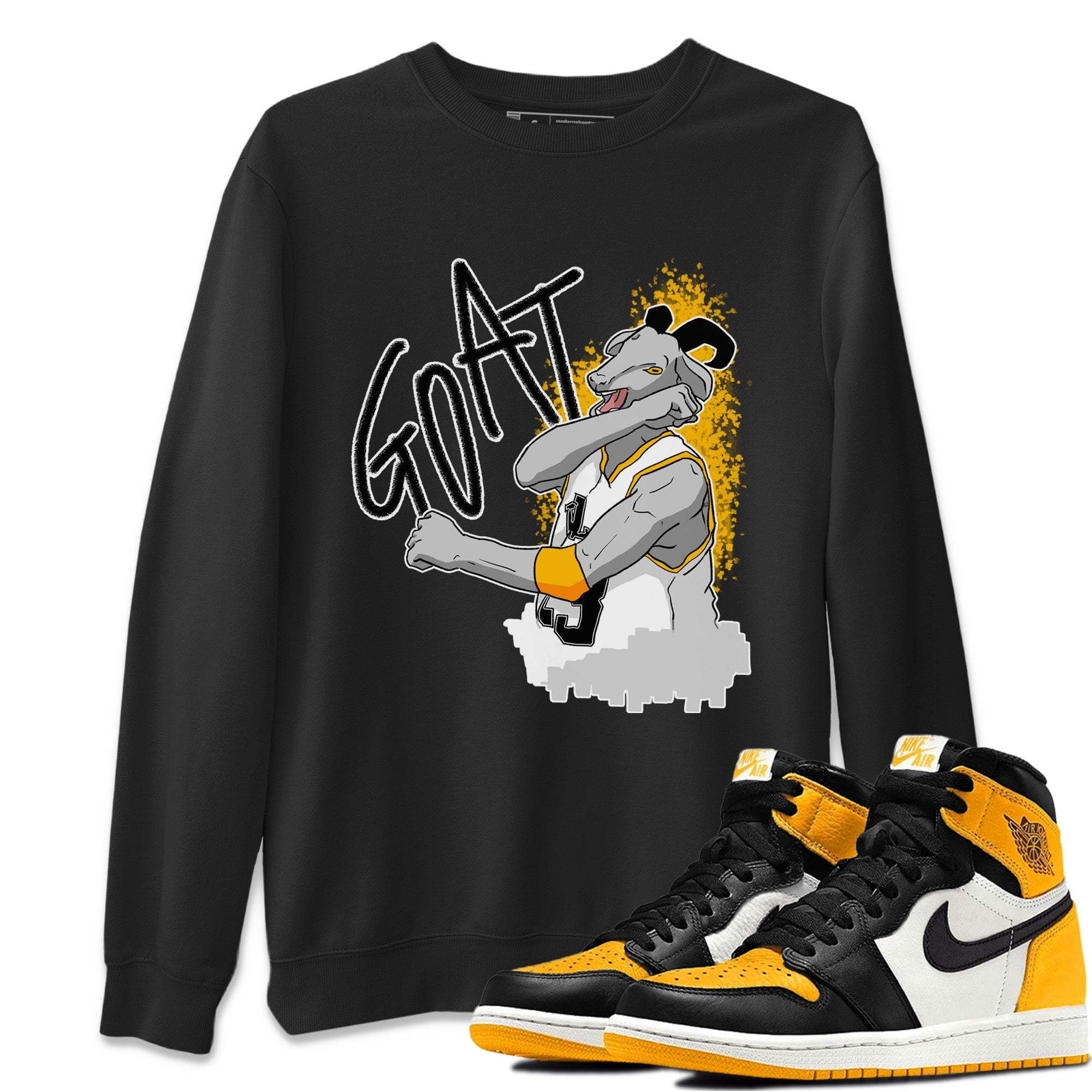 Screaming Goat Unisex Tops - Air Jordan 1 Taxi