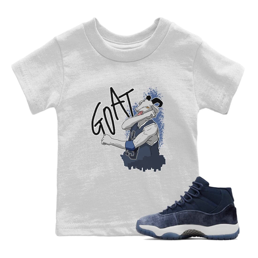 Screaming Goat Kids Tops - Air Jordan 11 Midnight Navy