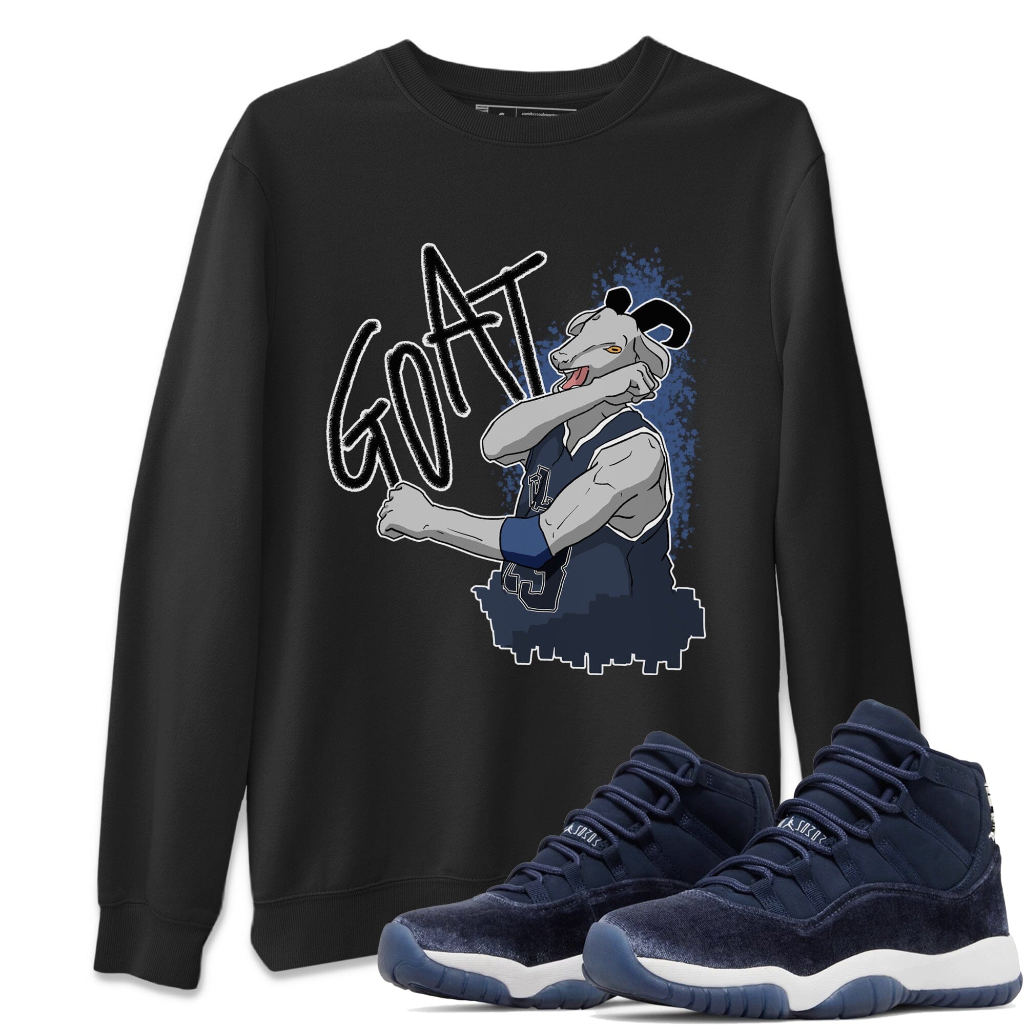 Screaming Goat Unisex Tops - Air Jordan 11 Midnight Navy