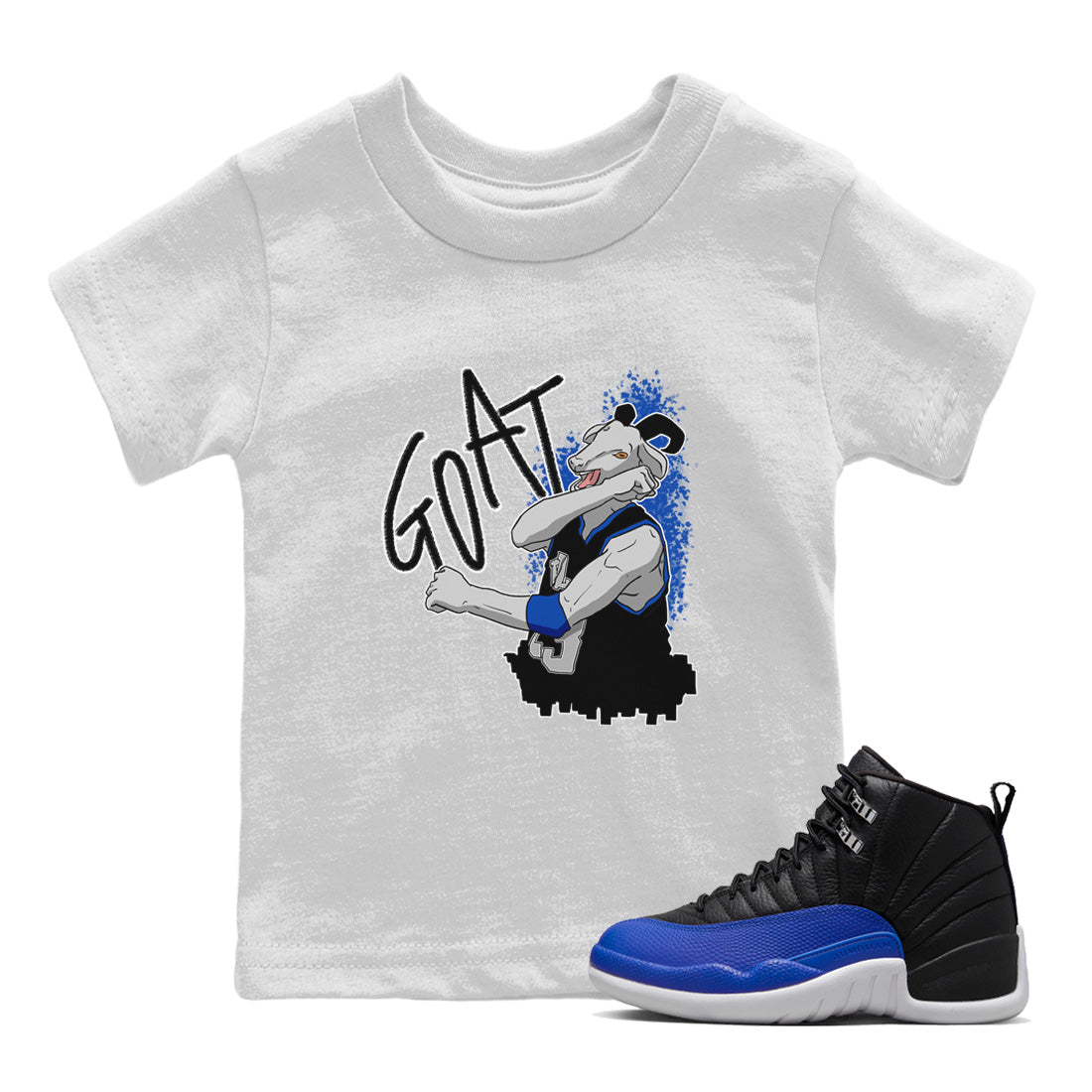 Screaming Goat Kids Tops - Air Jordan 12 Hyper Royal