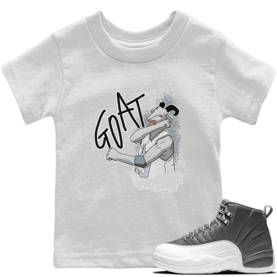 Screaming Goat Kids Tops - Air Jordan 12 Stealth