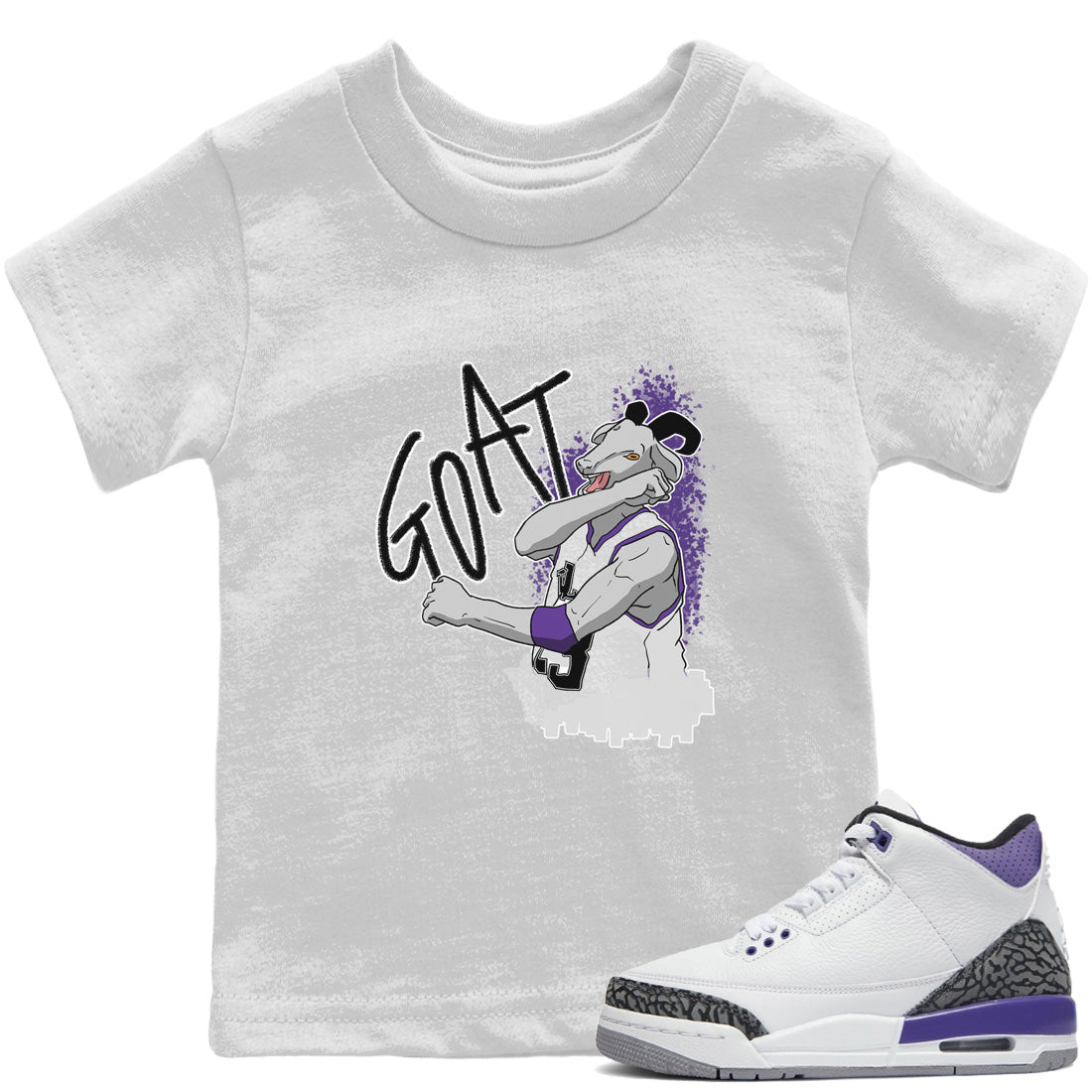 Screaming Goat Kids Tops - Air Jordan 3 Dark Iris