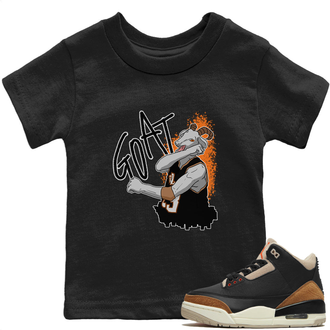 Screaming Goat Kids Tops - Air Jordan 3 Desert Elephant