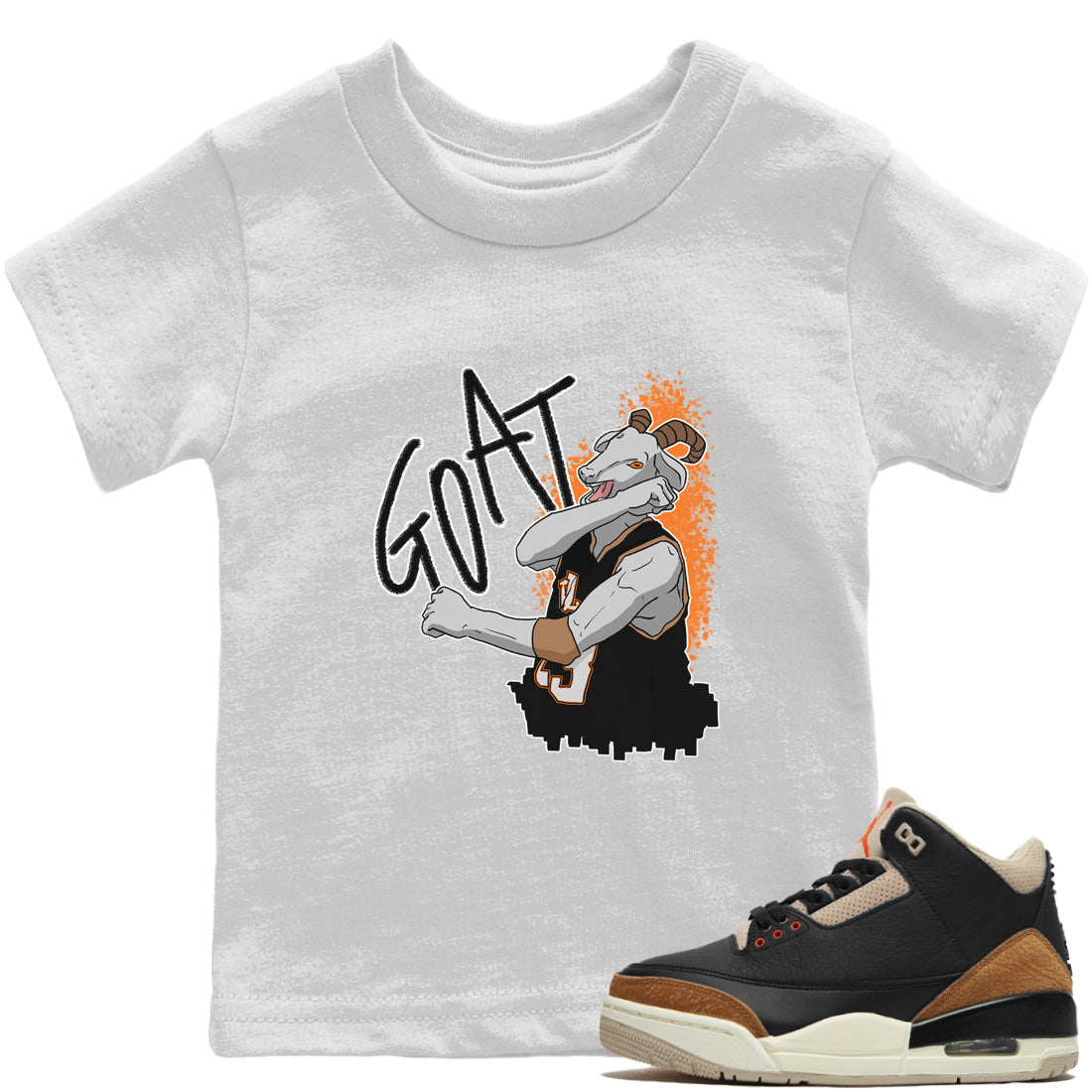 Screaming Goat Kids Tops - Air Jordan 3 Desert Elephant