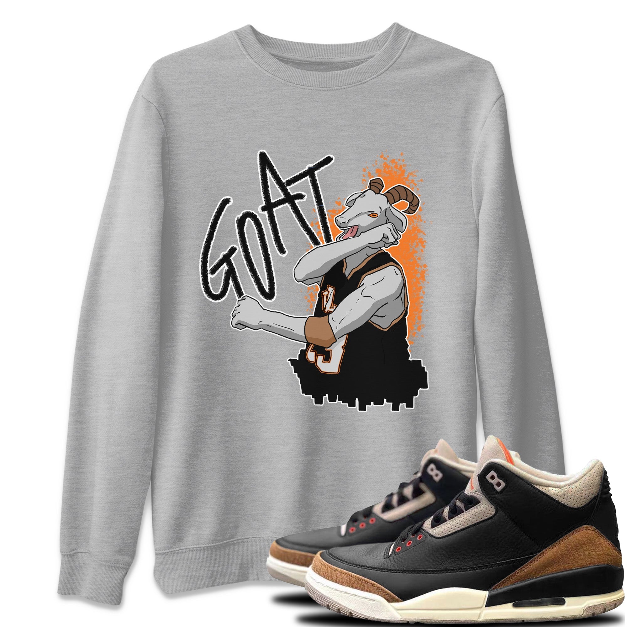 Screaming Goat Unisex Tops - Air Jordan 3 Desert Elephant