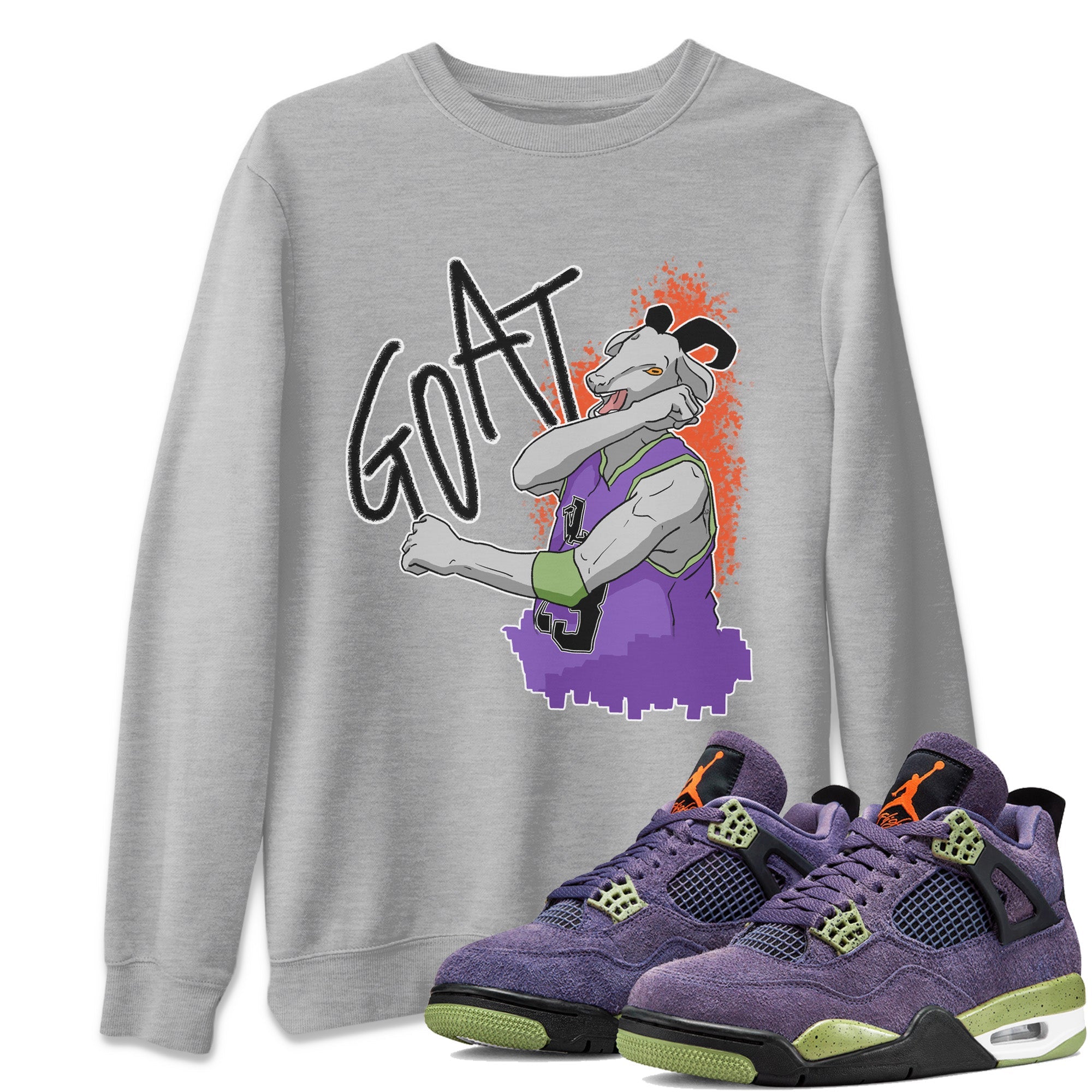 Screaming Goat Unisex Tops - Air Jordan 4 Canyon Purple