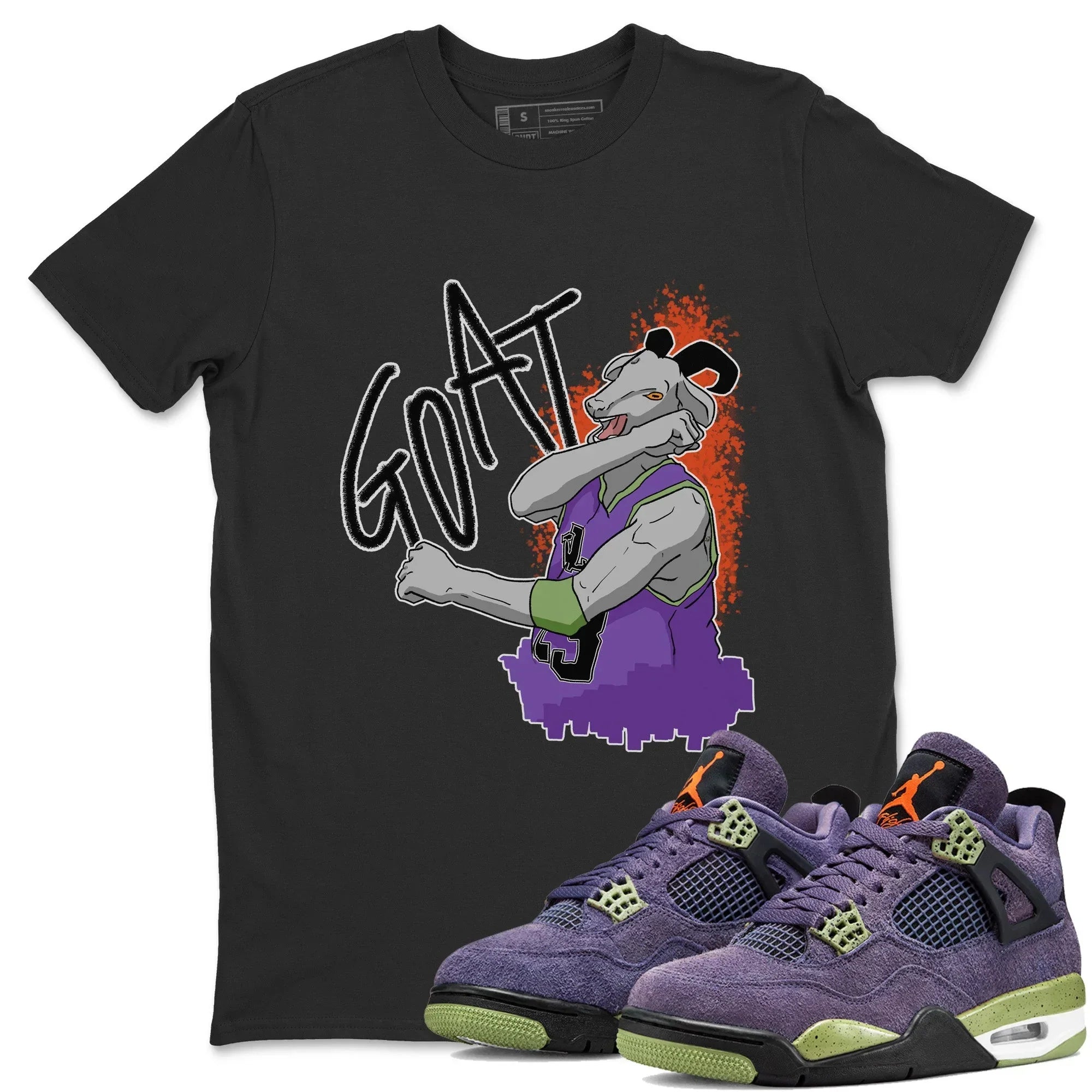 Screaming Goat Unisex Tops - Air Jordan 4 Canyon Purple