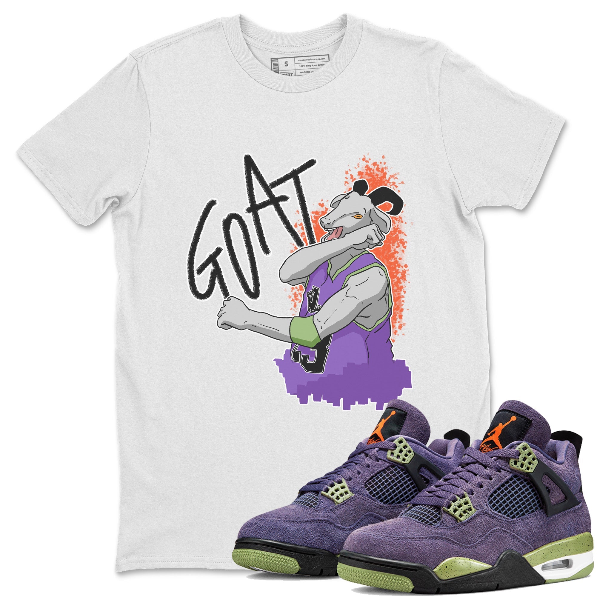 Screaming Goat Unisex Tops - Air Jordan 4 Canyon Purple