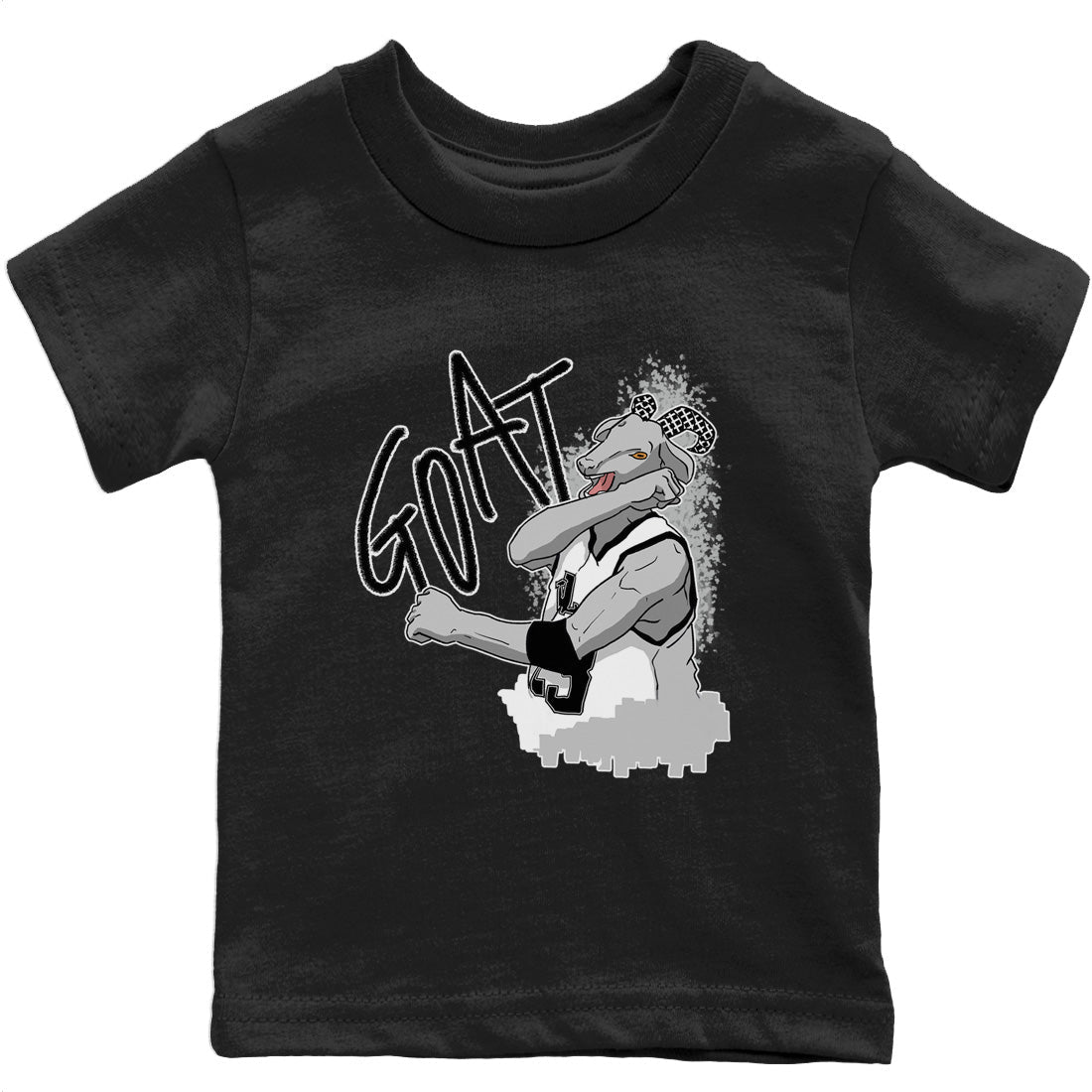 Screaming Goat Kids Tops - Air Jordan 4 Military Black