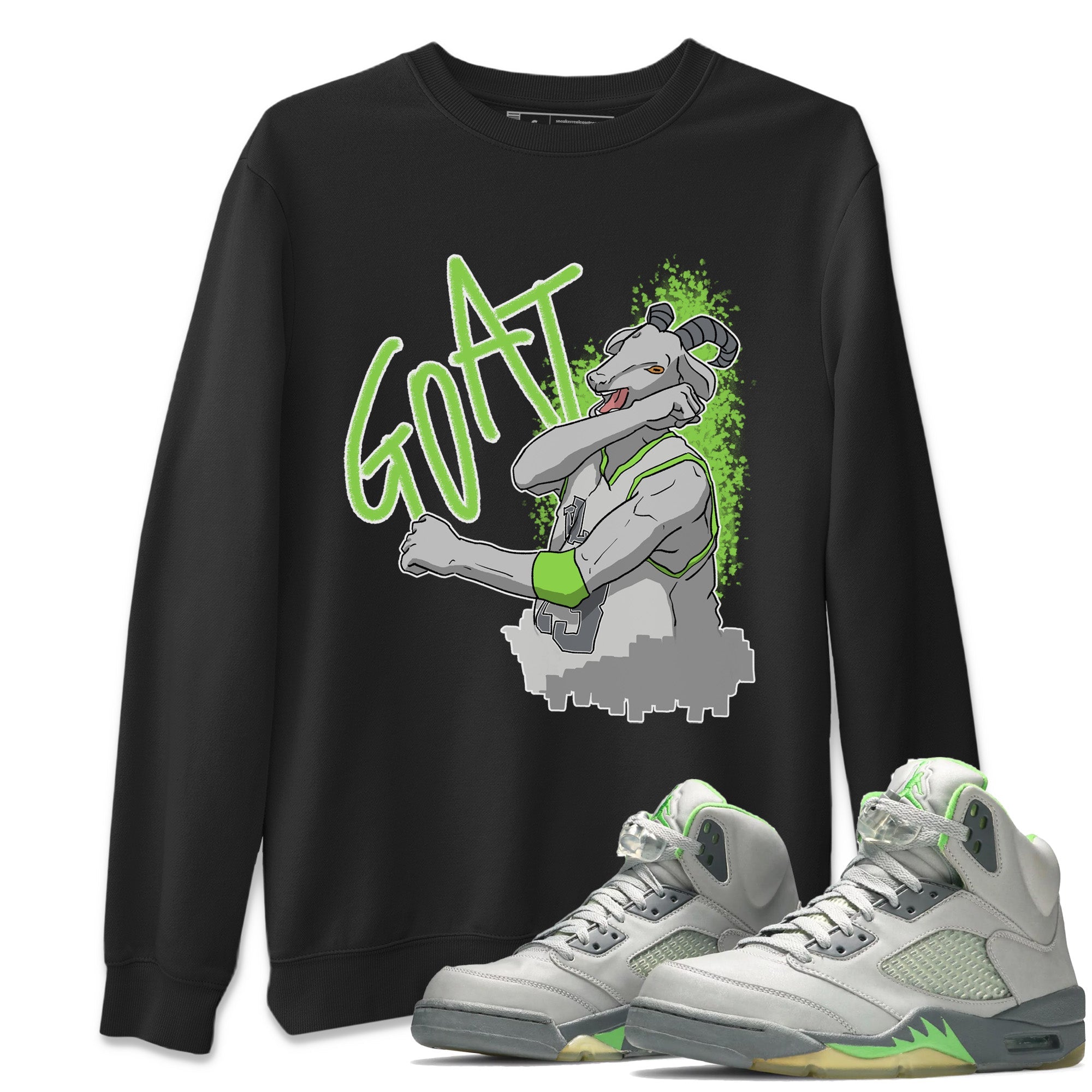 Screaming Goat Unisex Tops - Air Jordan 5 Green Bean