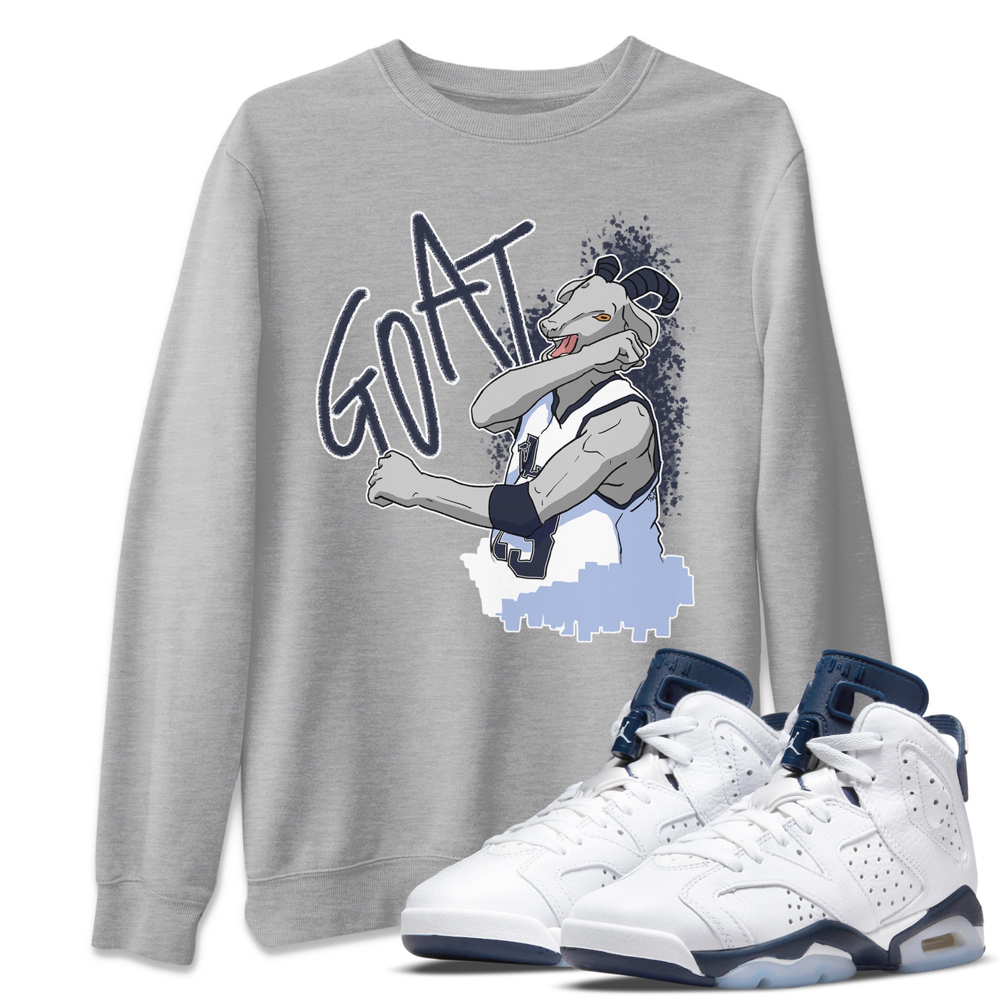 Screaming Goat Unisex Tops - Air Jordan 6 Midnight Navy
