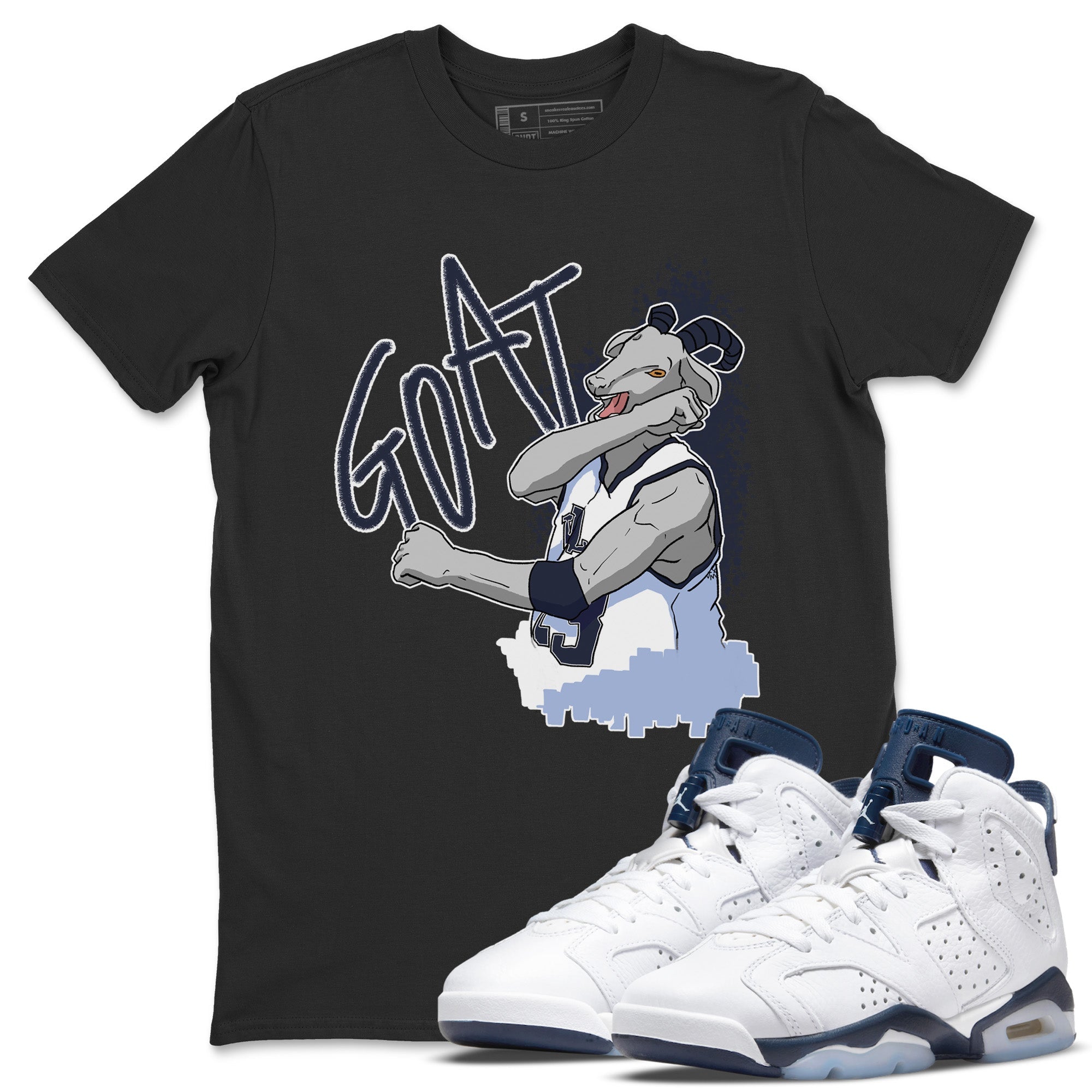 Screaming Goat Unisex Tops - Air Jordan 6 Midnight Navy