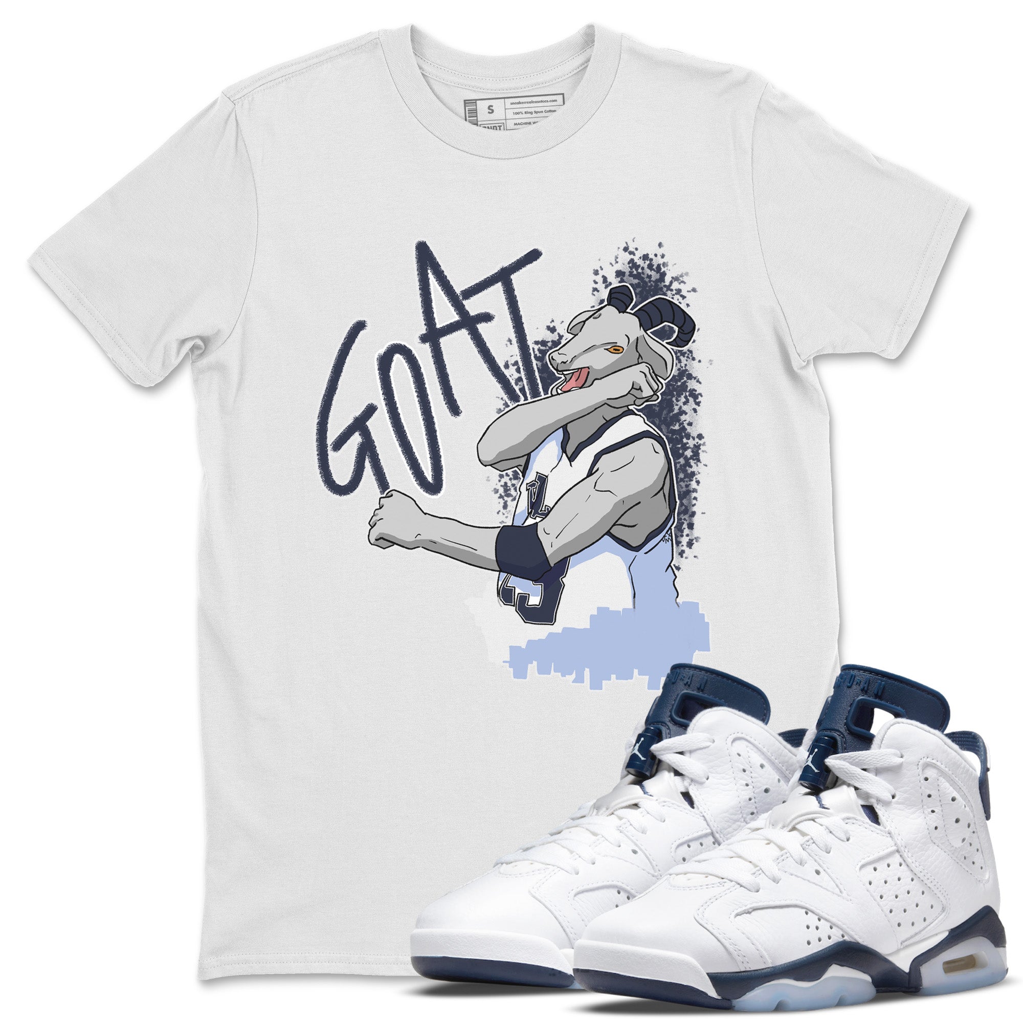 Screaming Goat Unisex Tops - Air Jordan 6 Midnight Navy