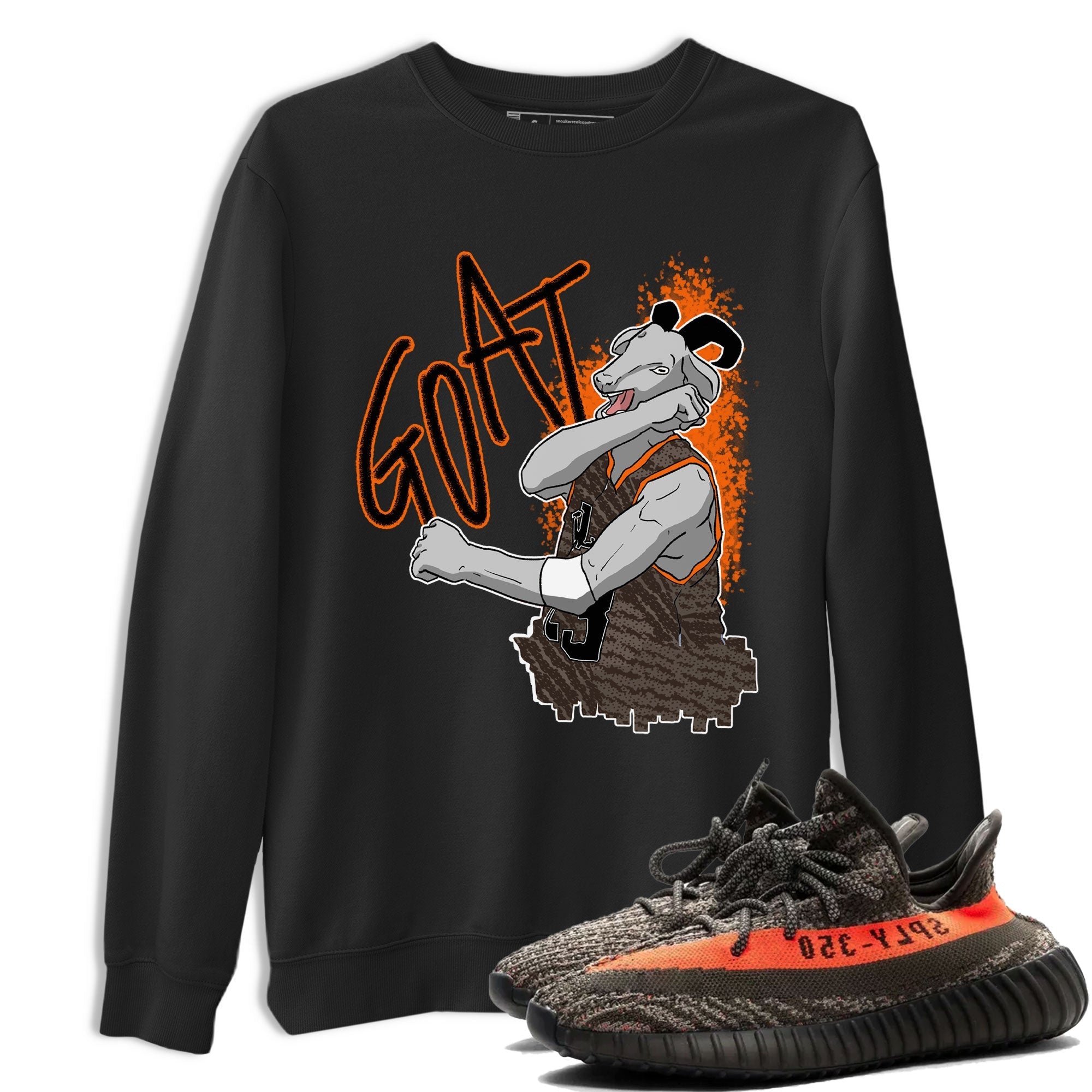 Screaming Goat snkmatch Tee - Yeezy 350 Carbon Beluga