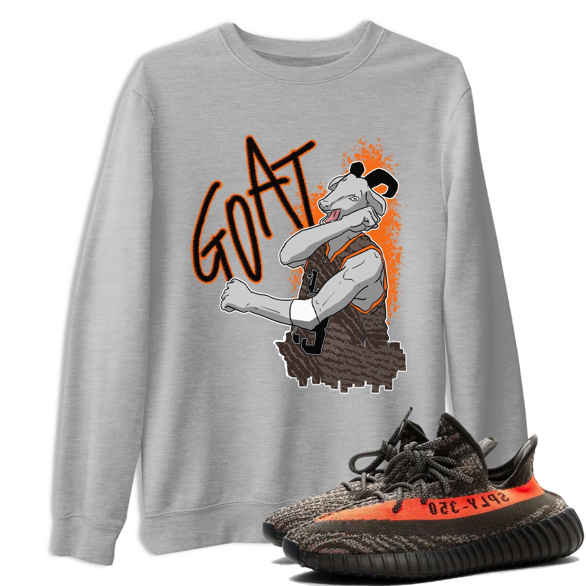 Screaming Goat snkmatch Tee - Yeezy 350 Carbon Beluga