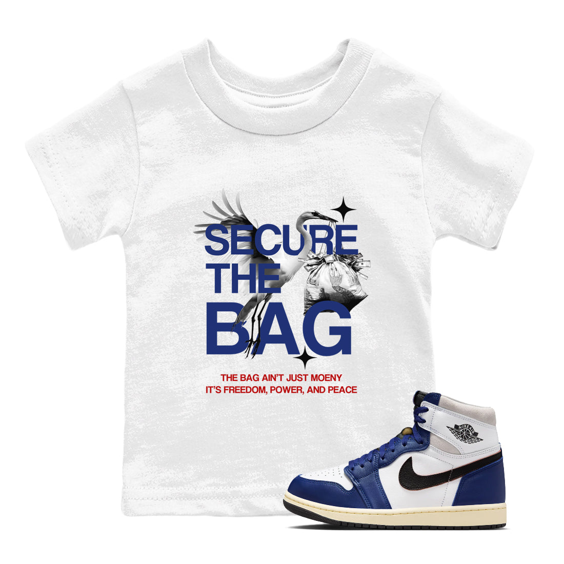 Secure The Bag snkmatch Tees Kids - Air Jordan 1 Rare Air