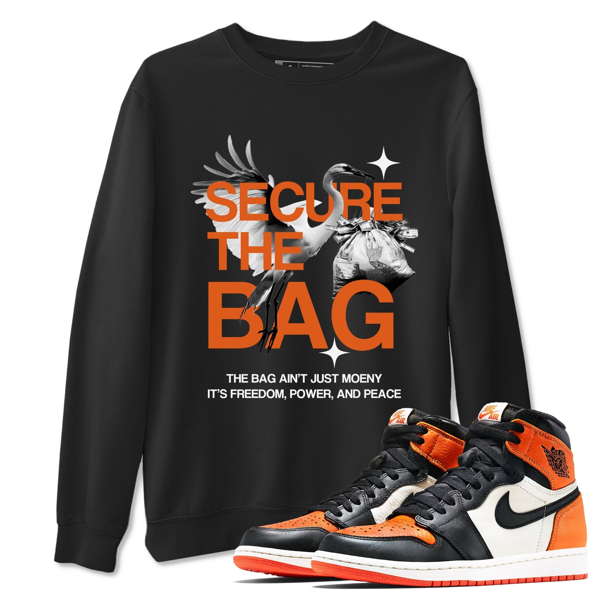 Secure The Bag snkmatch Tees - Air Jordan 1 Shattered Backboard