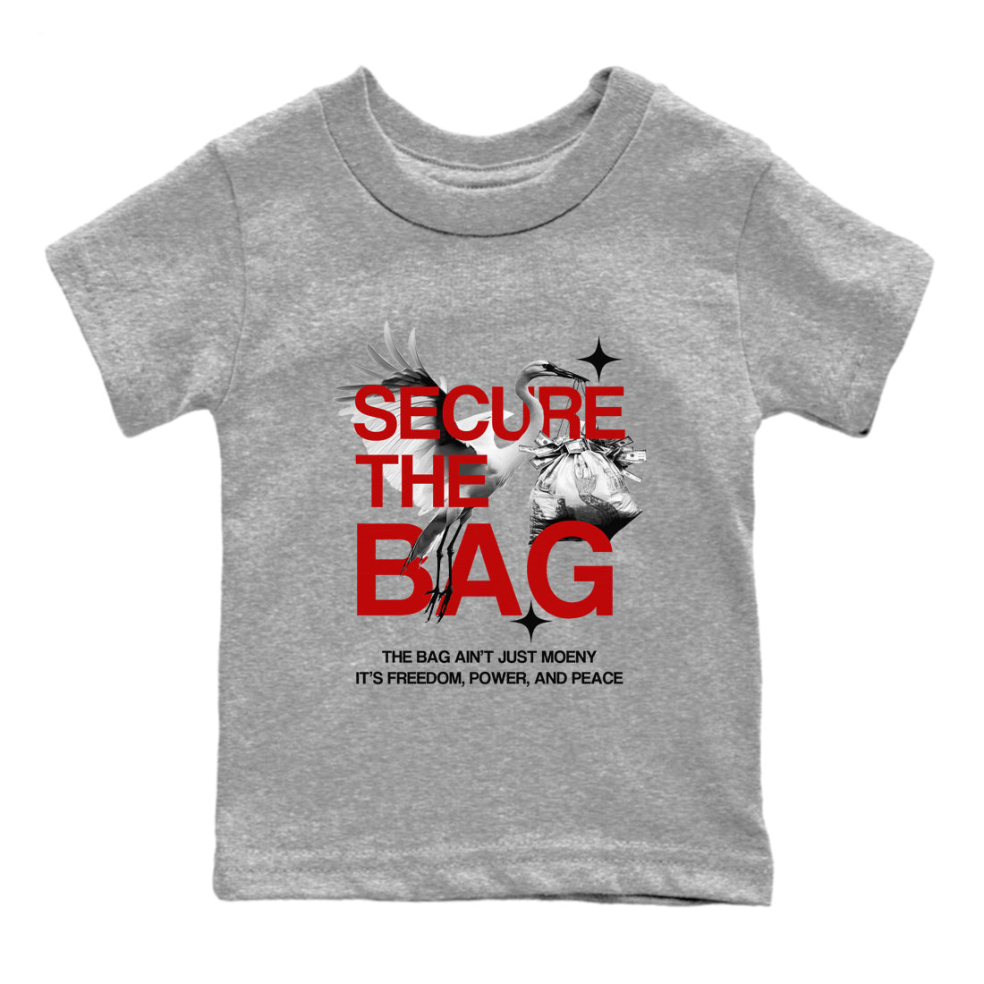 Secure The Bag snkmatch Tees Kids - Air Jordan 11 Bred