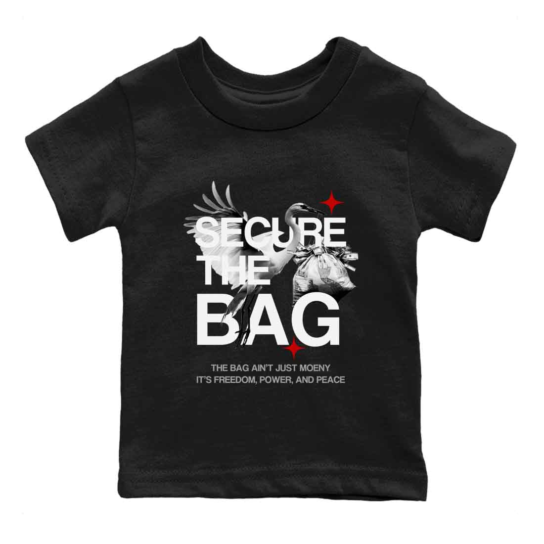 Secure The Bag snkmatch Tees Kids - Air Jordan 4 White Cement
