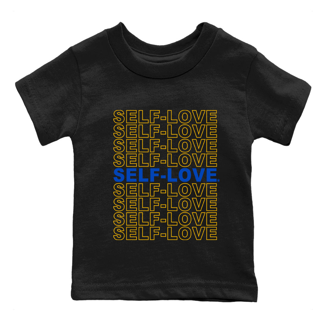 Self Love Kids Tops - Air Jordan 1 Game Royal Varsity Maize