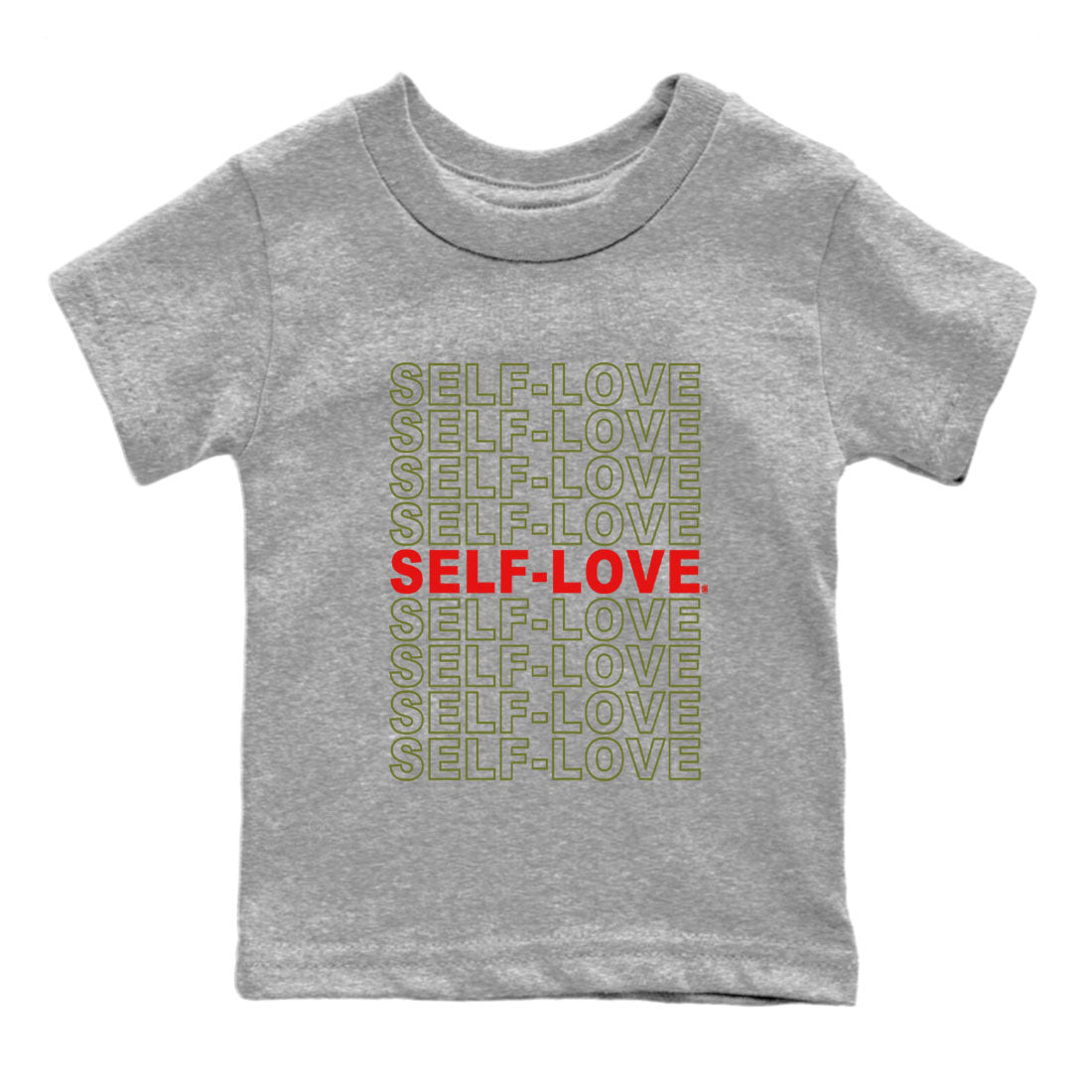 Self Love Kids Tops - Air Jordan 1 Travis Scott Olive