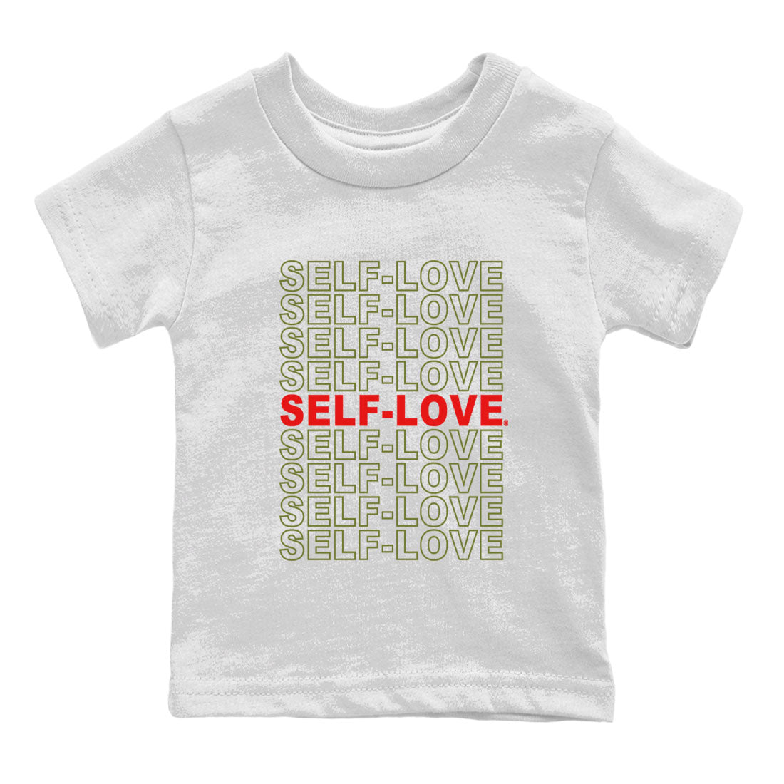 Self Love Kids Tops - Air Jordan 1 Travis Scott Olive