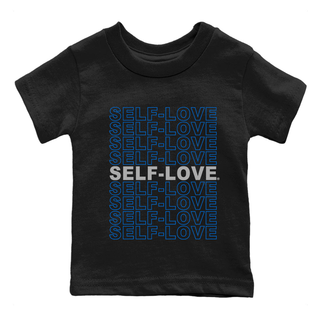 Self Love Kids Tops - Air Jordan 1 True Blue