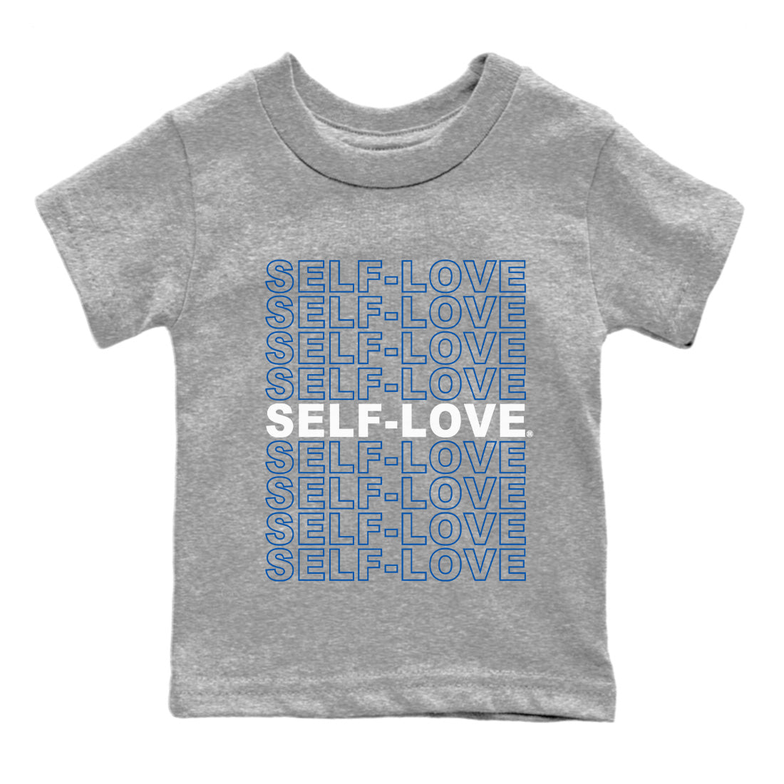 Self Love Kids Tops - Air Jordan 1 True Blue