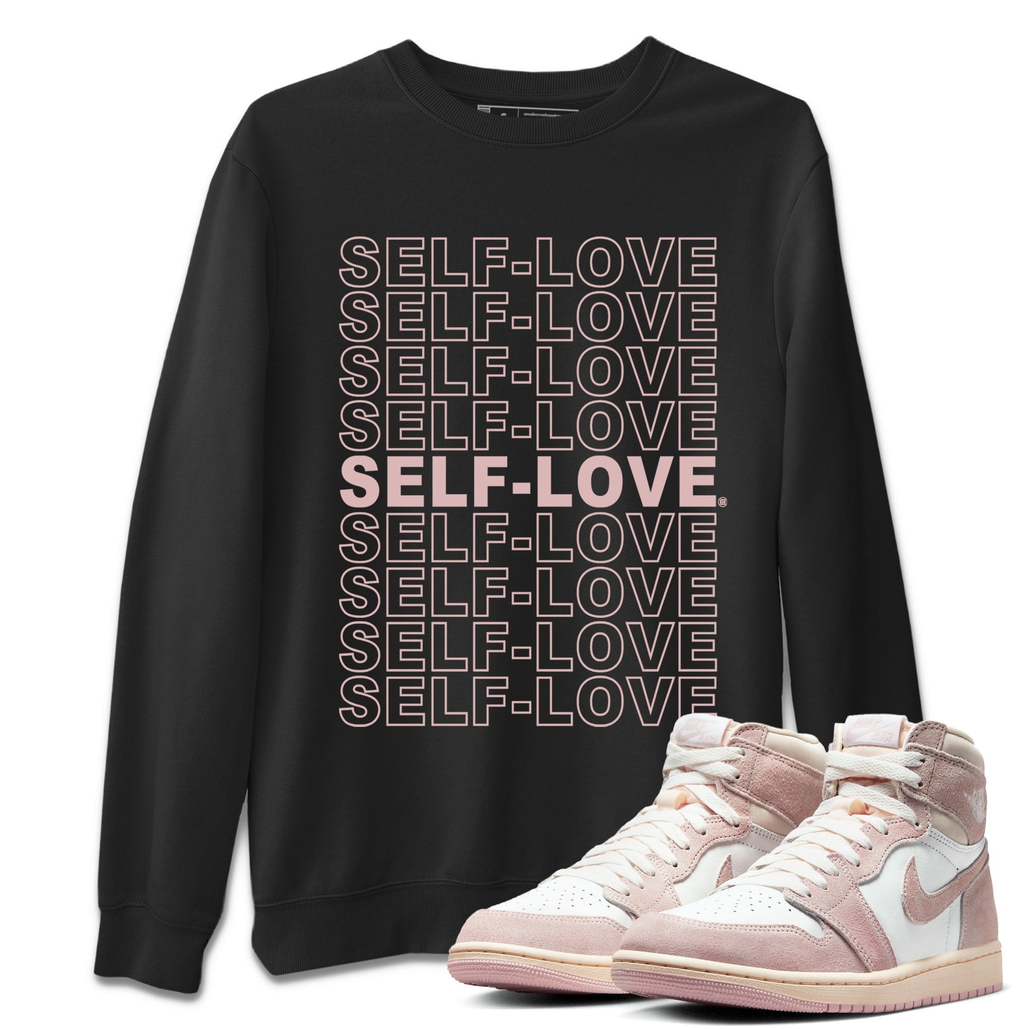 Self Love Unisex Tops - Air Jordan 1 Washed Pink