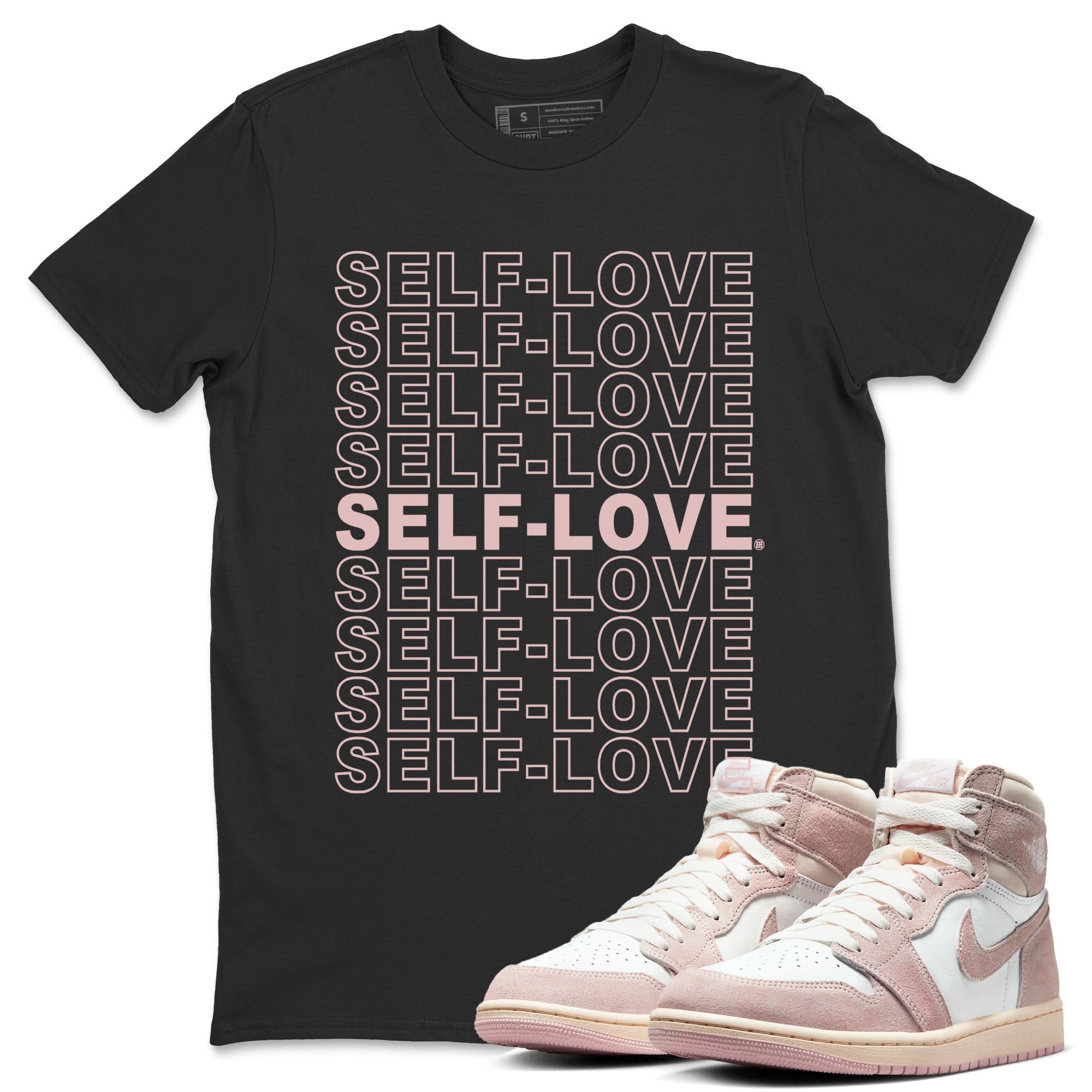 Self Love Unisex Tops - Air Jordan 1 Washed Pink