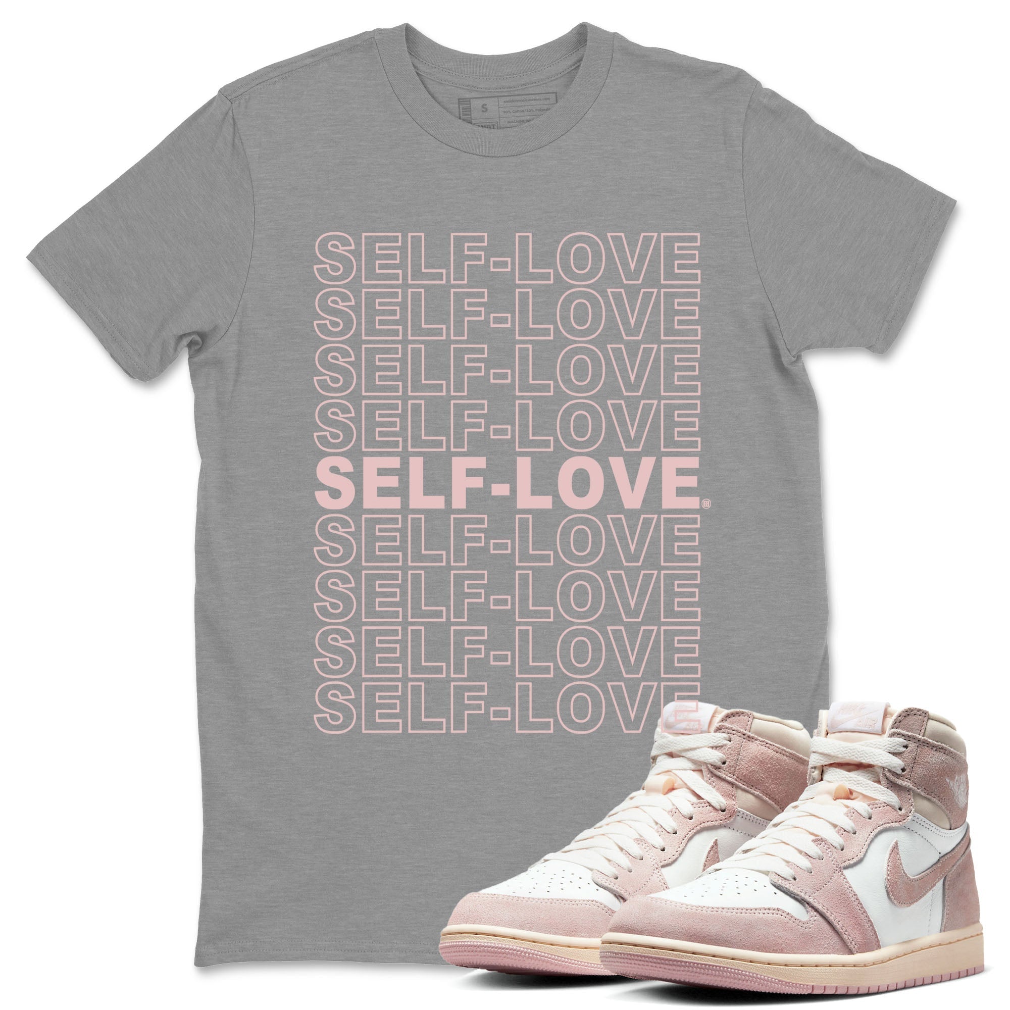 Self Love Unisex Tops - Air Jordan 1 Washed Pink