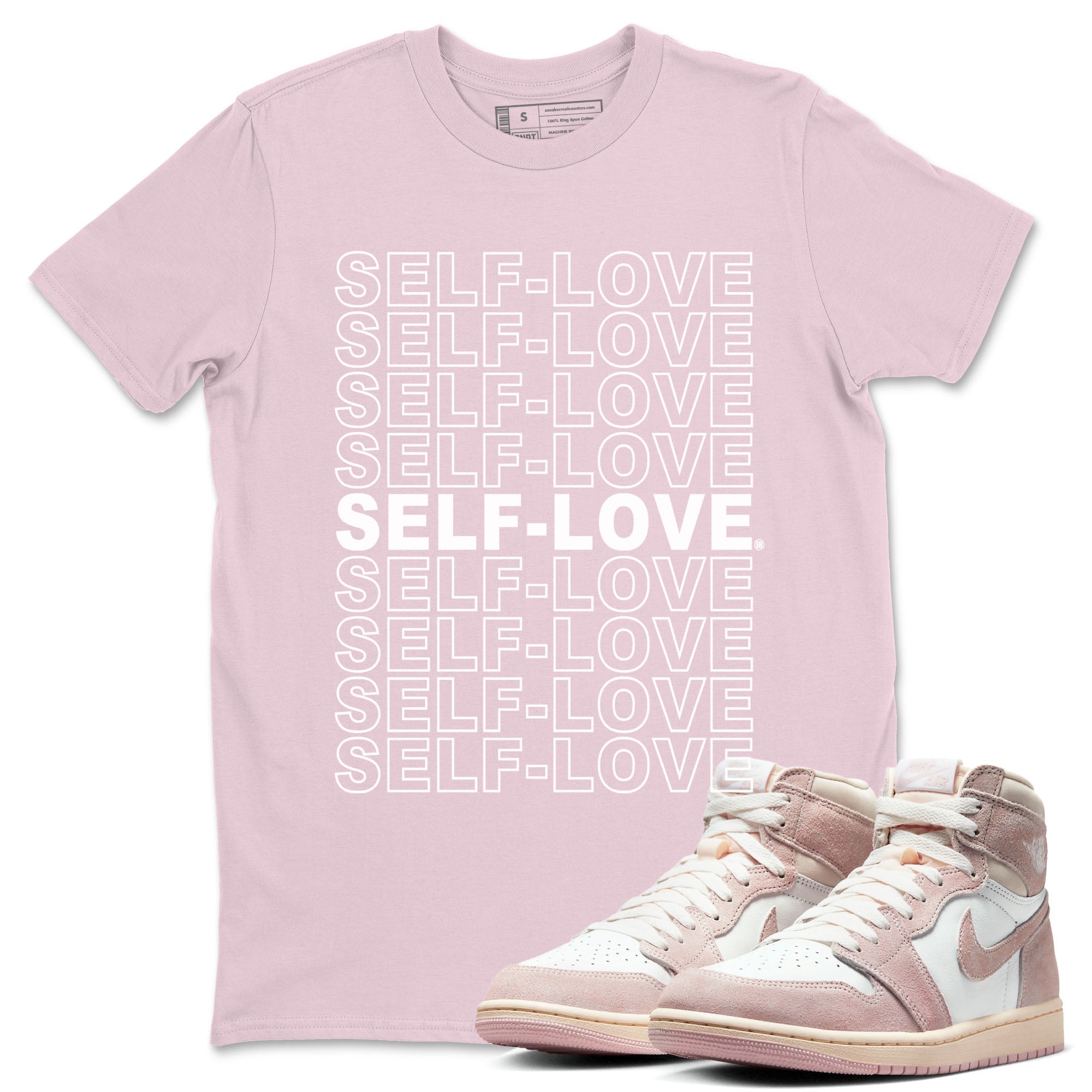 Self Love Unisex Tops - Air Jordan 1 Washed Pink